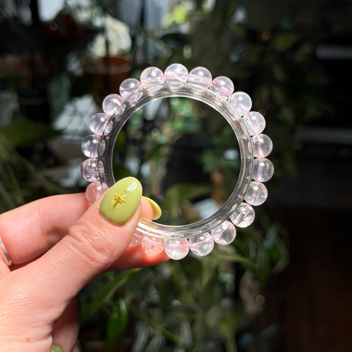 Rainbow Rose Quartz Bracelet
