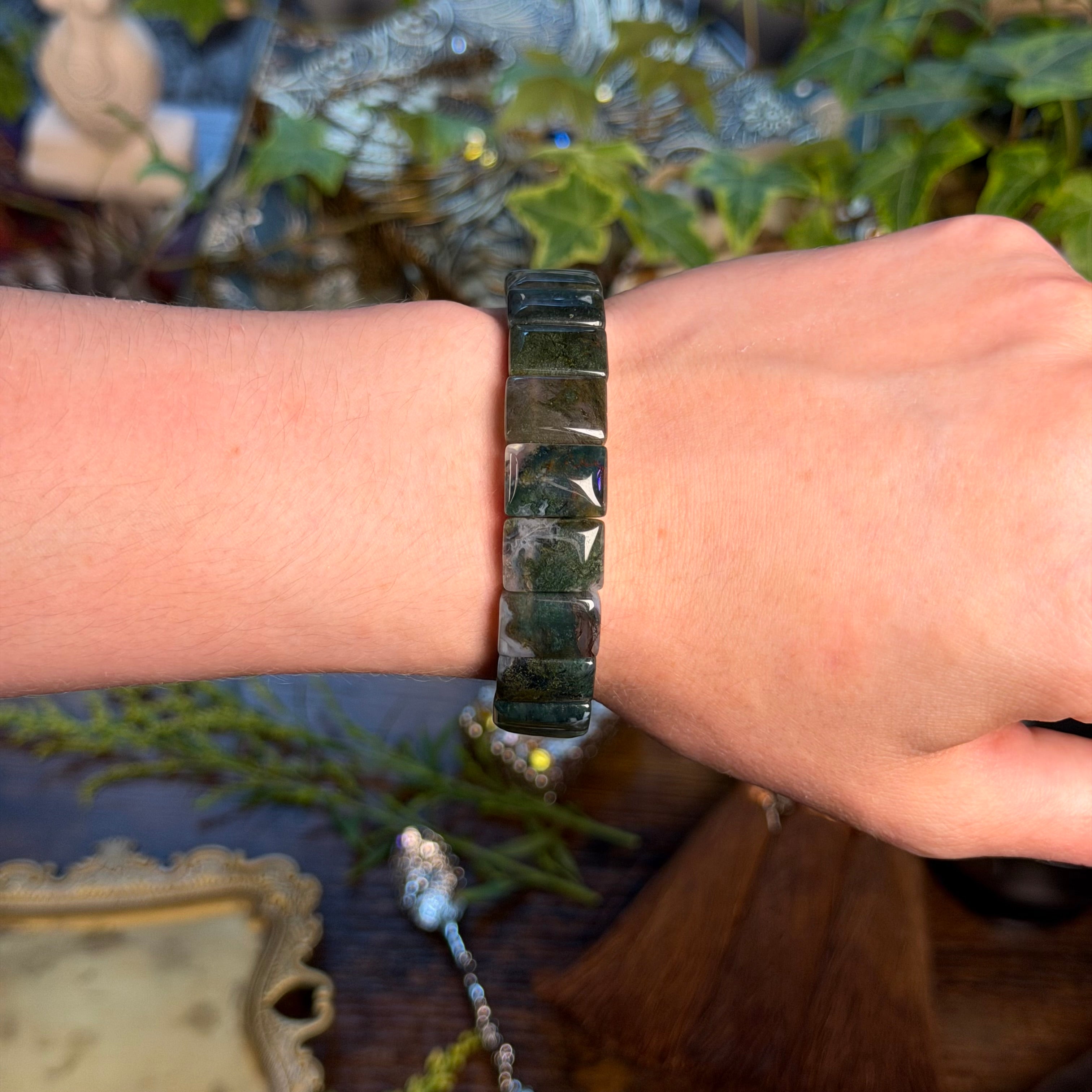 Moss Agate Bangel