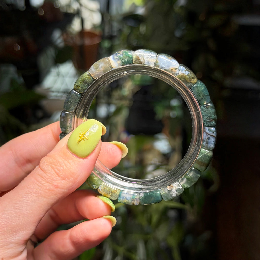 Moss Agate Bangel