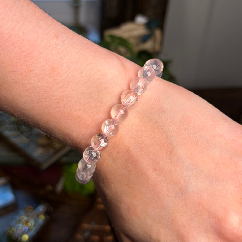 Rainbow Rose Quartz Bracelet