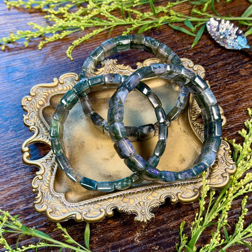 Moss Agate Bangel