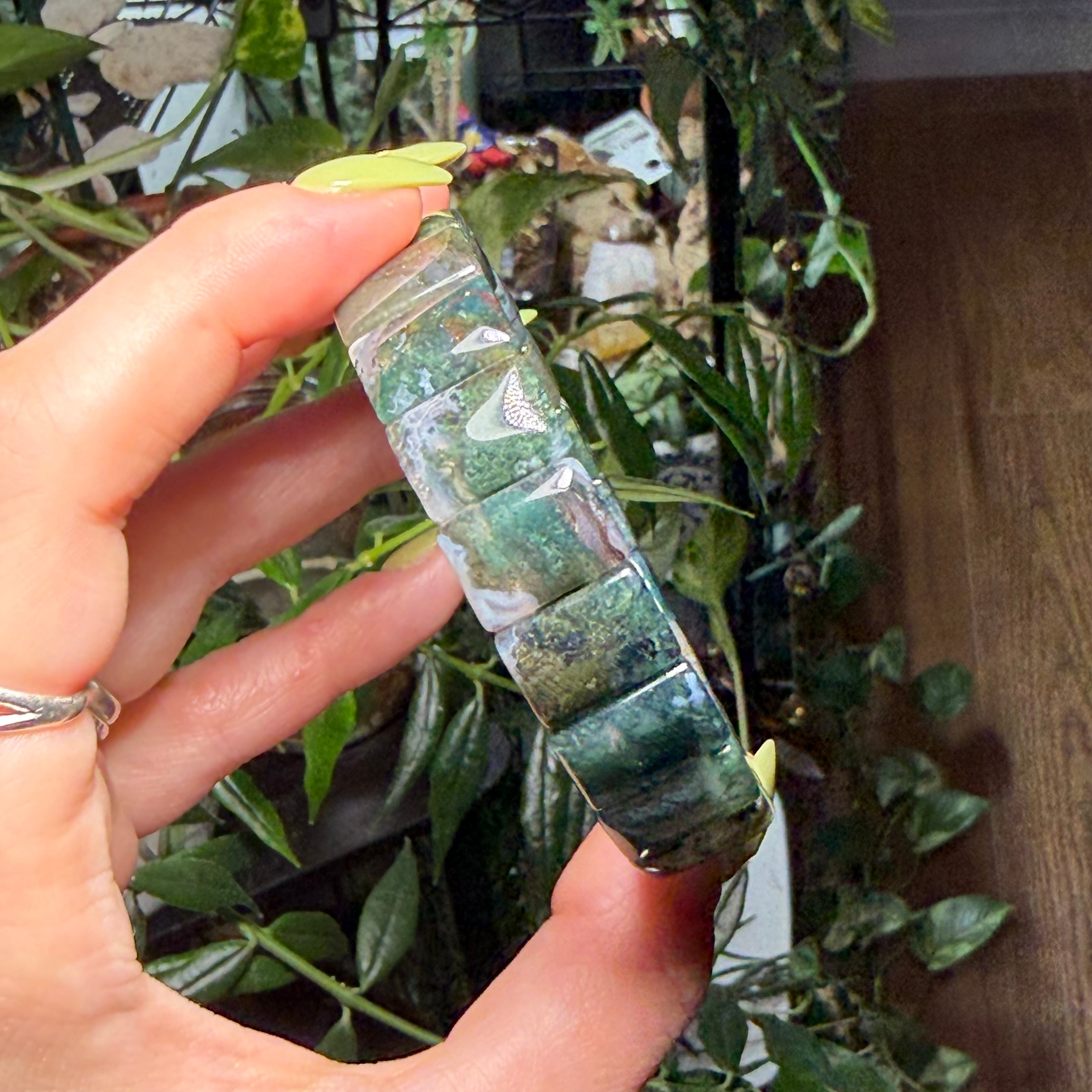 Moss Agate Bangel