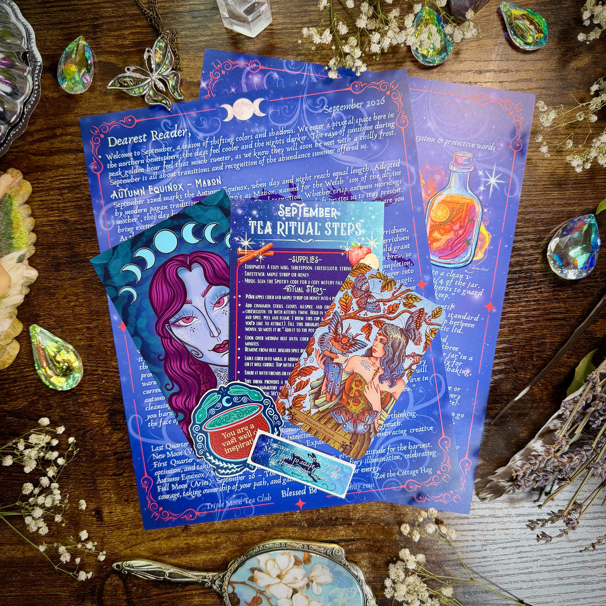 Triple Moon Tea Club Letters