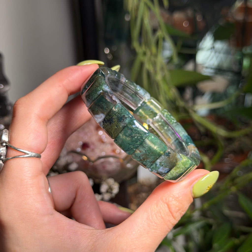 Moss Agate Bangel