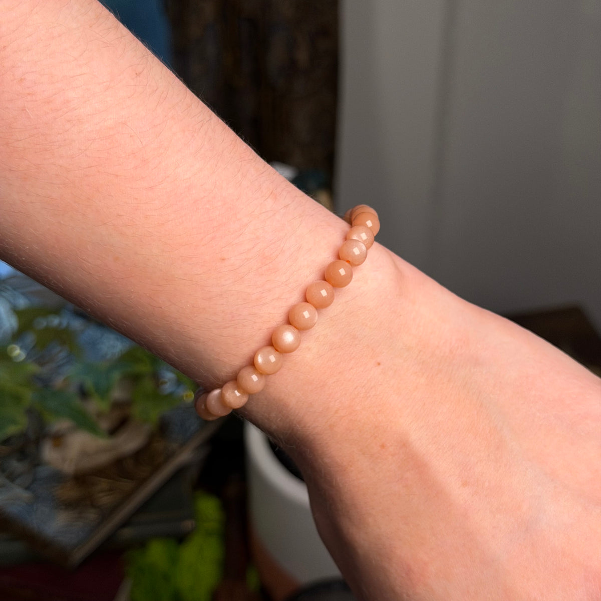 Peach Moonstone Bracelet