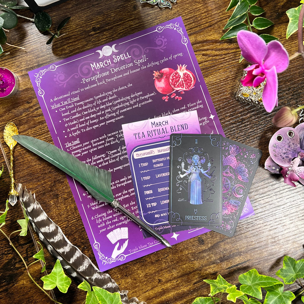 Triple Moon Tea Club Letters