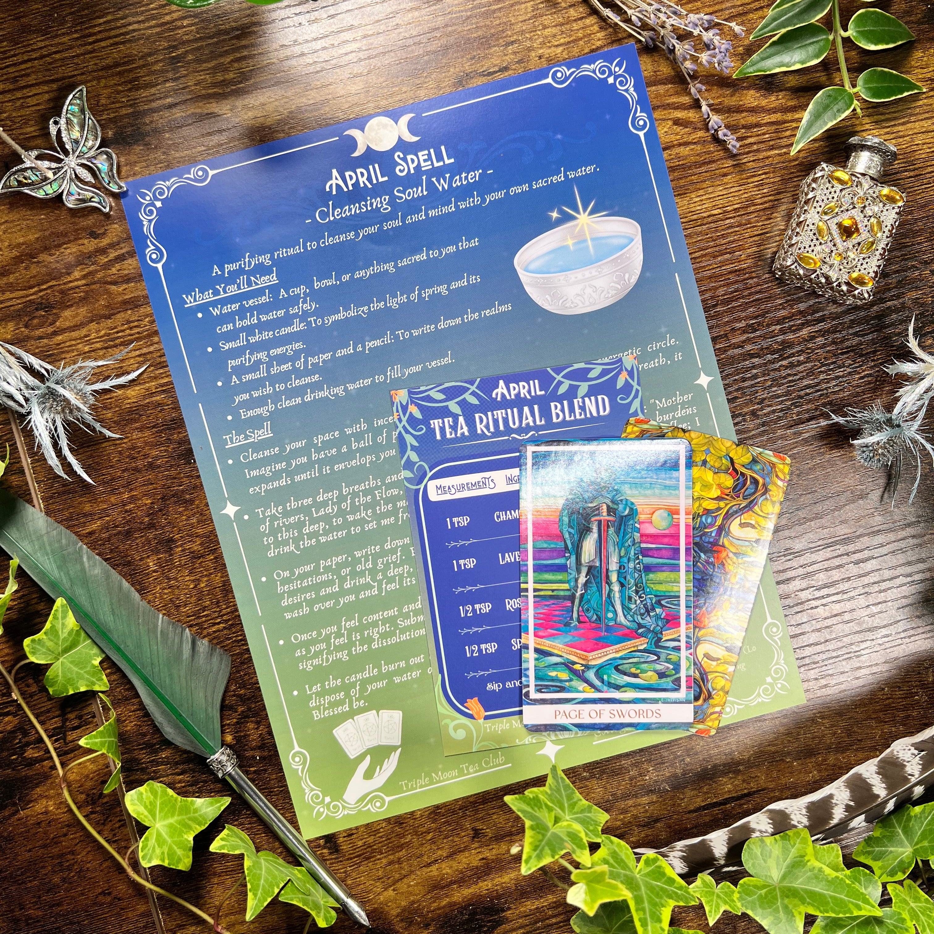 Triple Moon Tea Club Letters