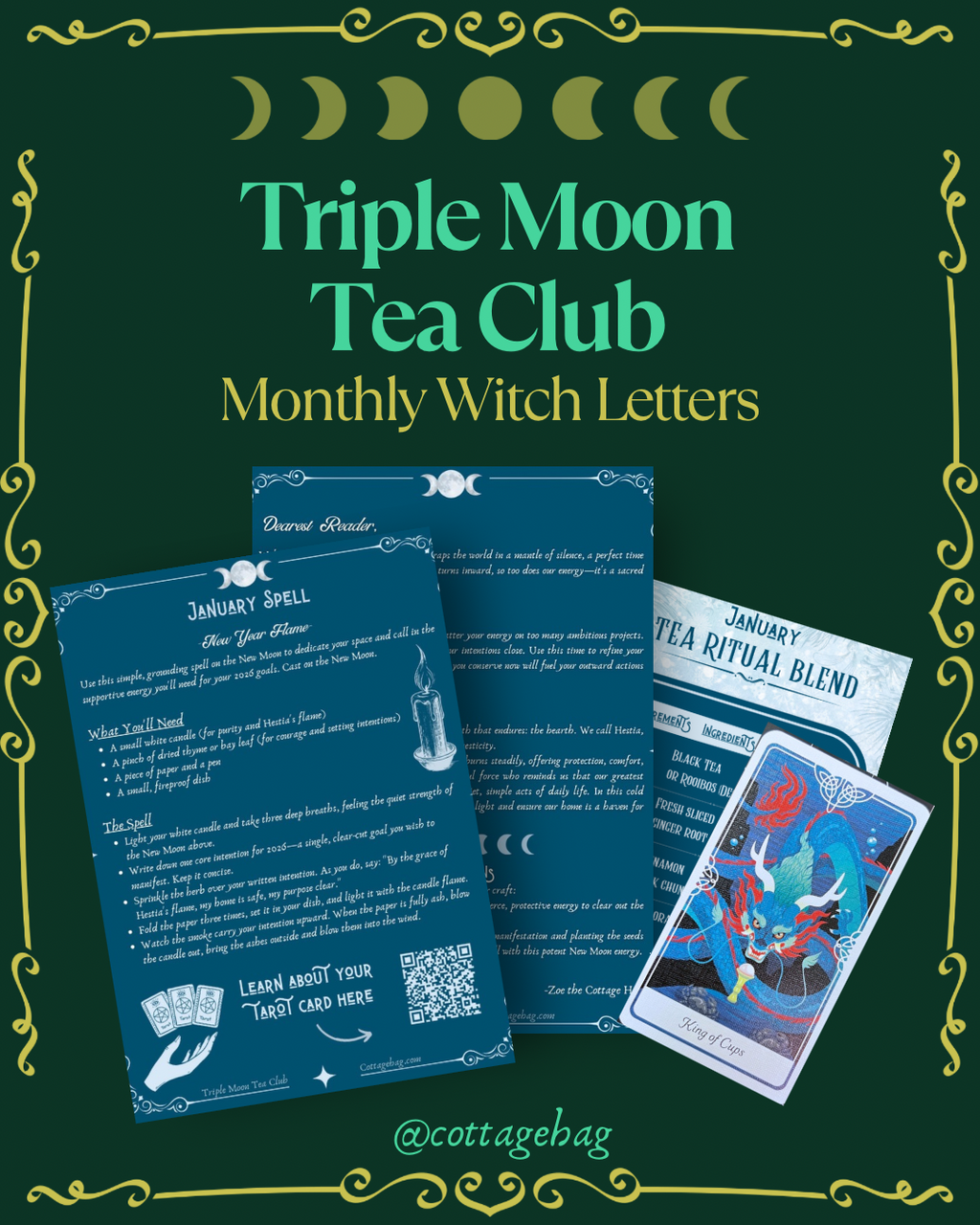 Triple Moon Tea Club Letters