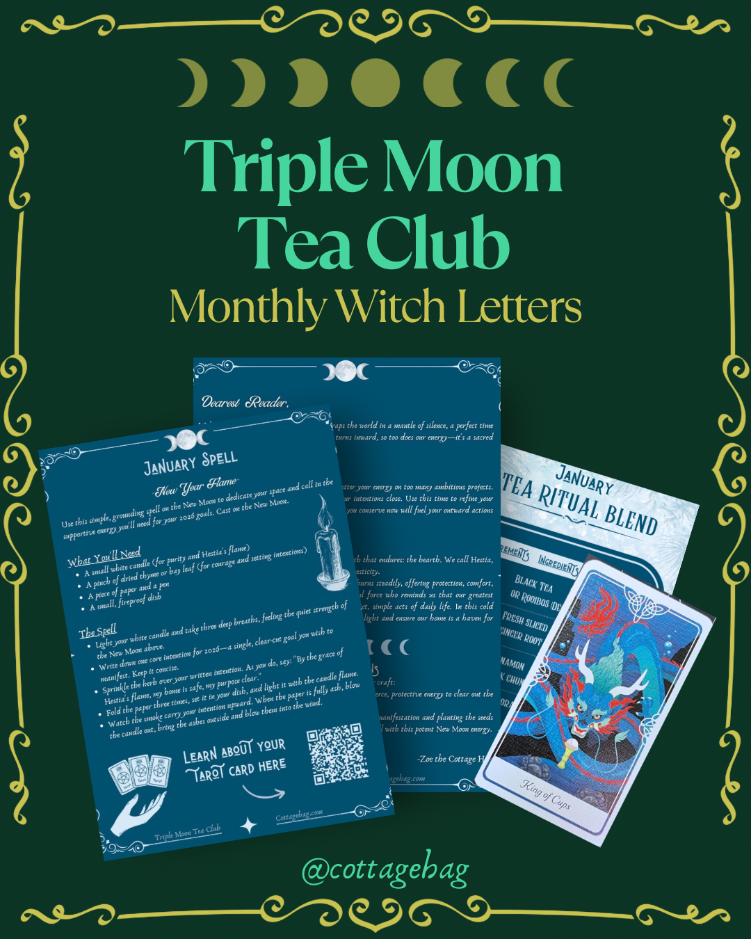 Triple Moon Tea Club Letters