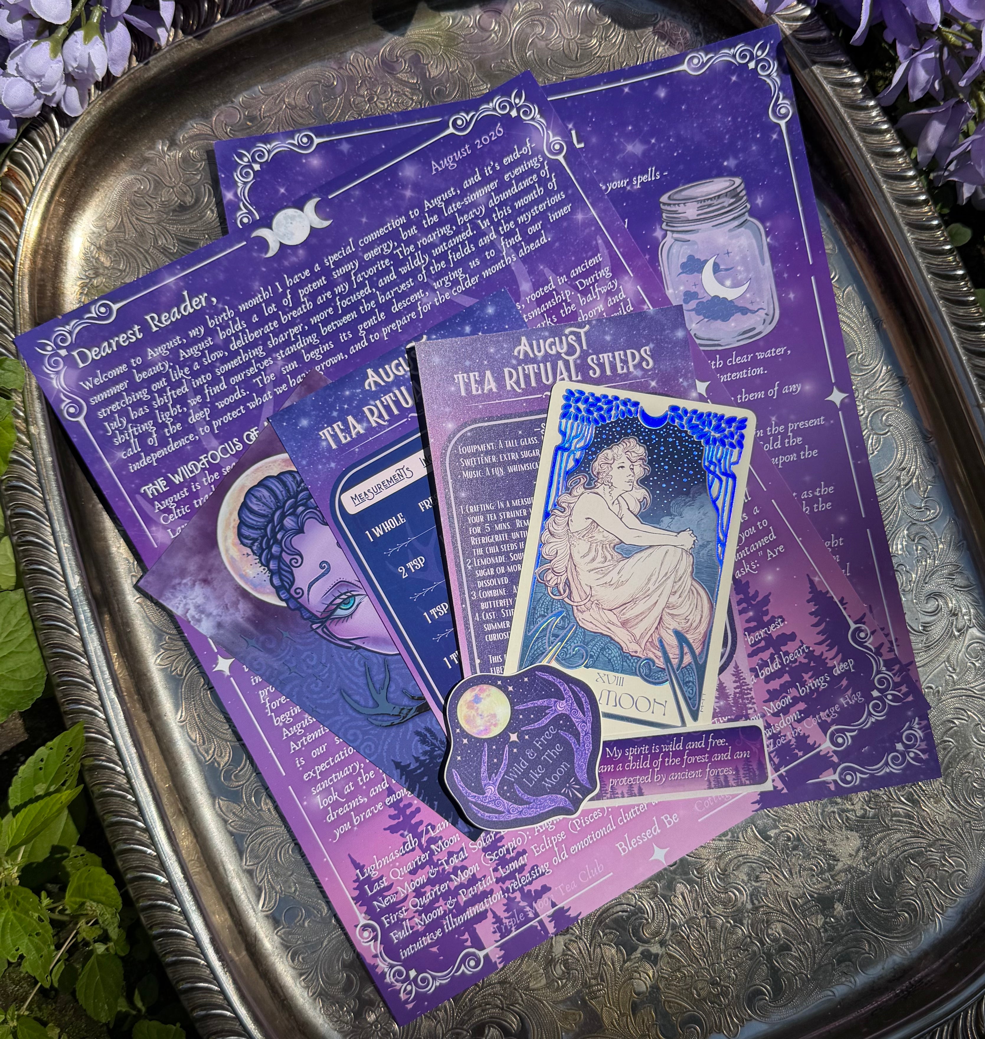 Triple Moon Tea Club Letters