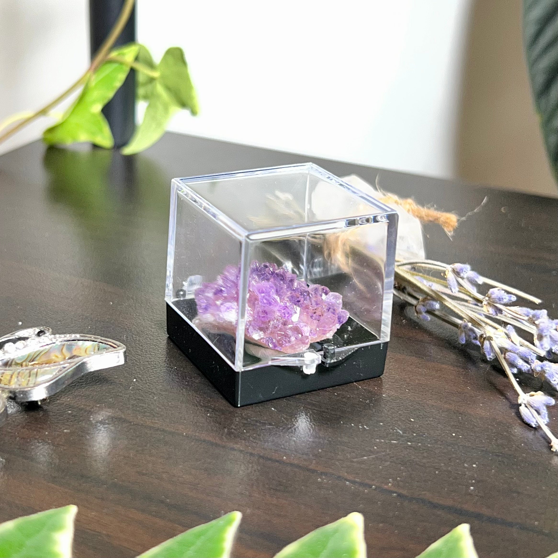 Flower Amethyst Collector Box