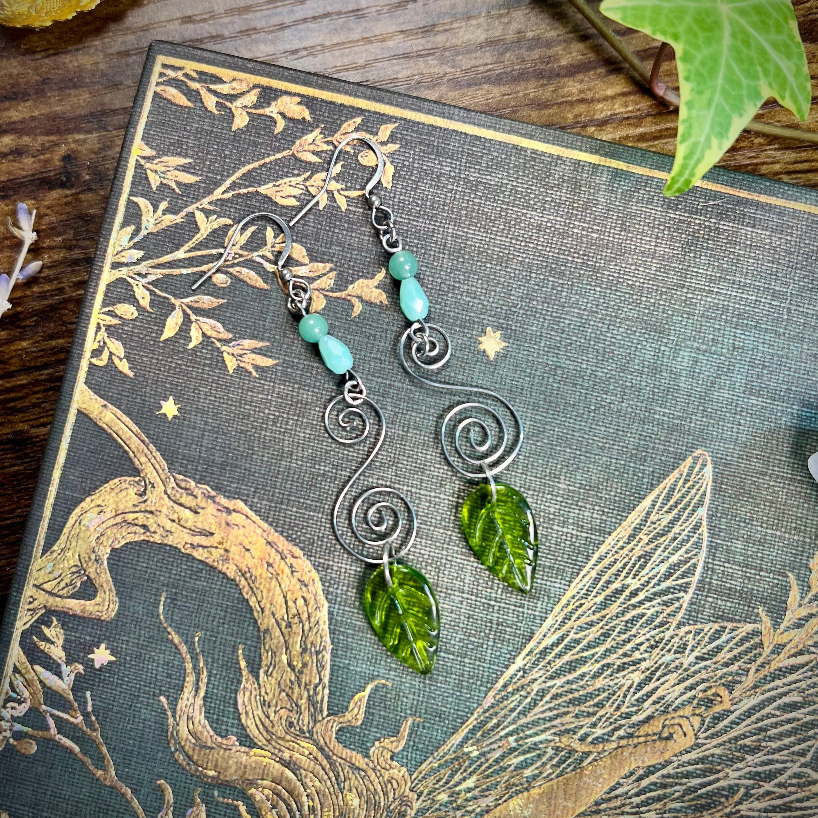 Spirals & Leaves Earrings