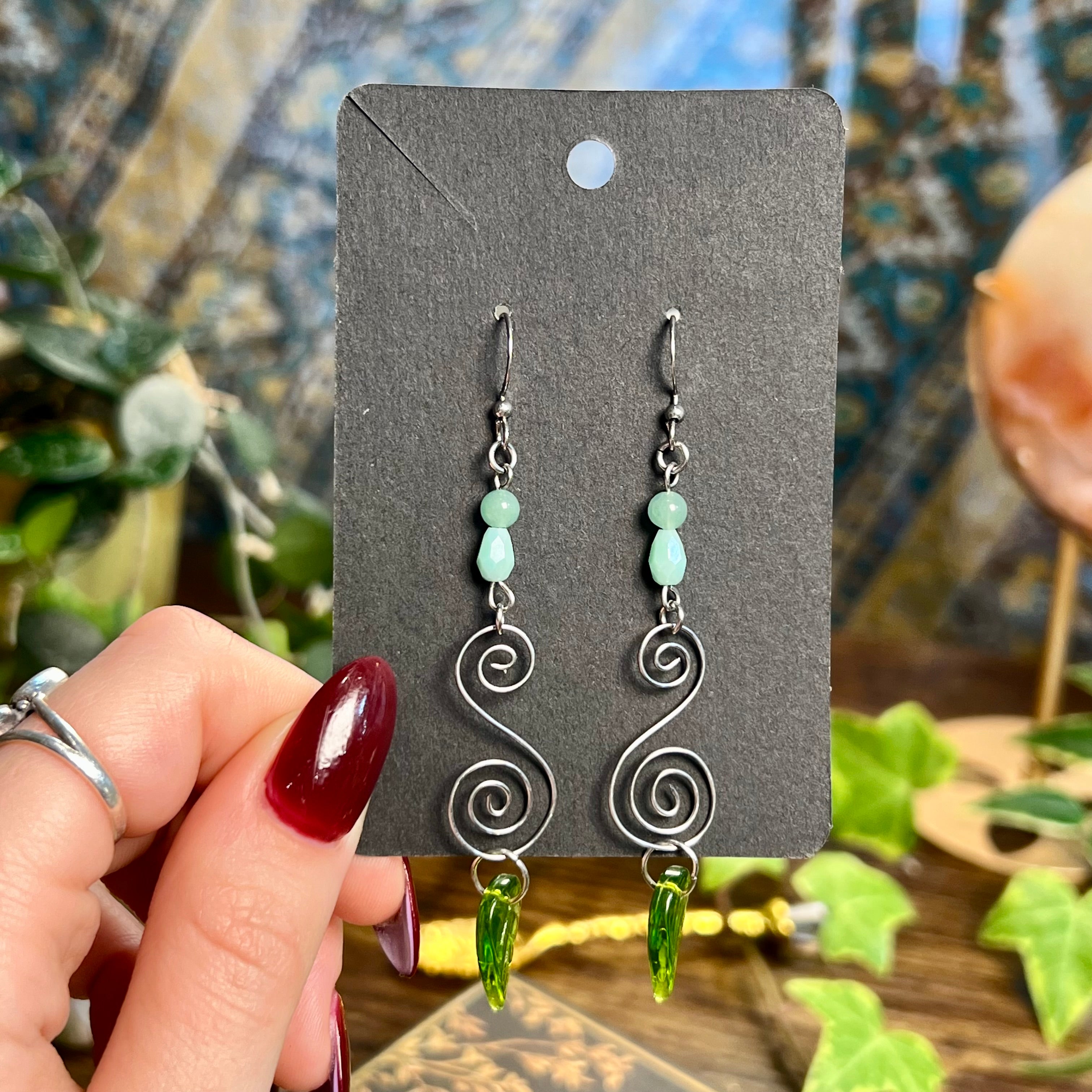 Spirals & Leaves Earrings