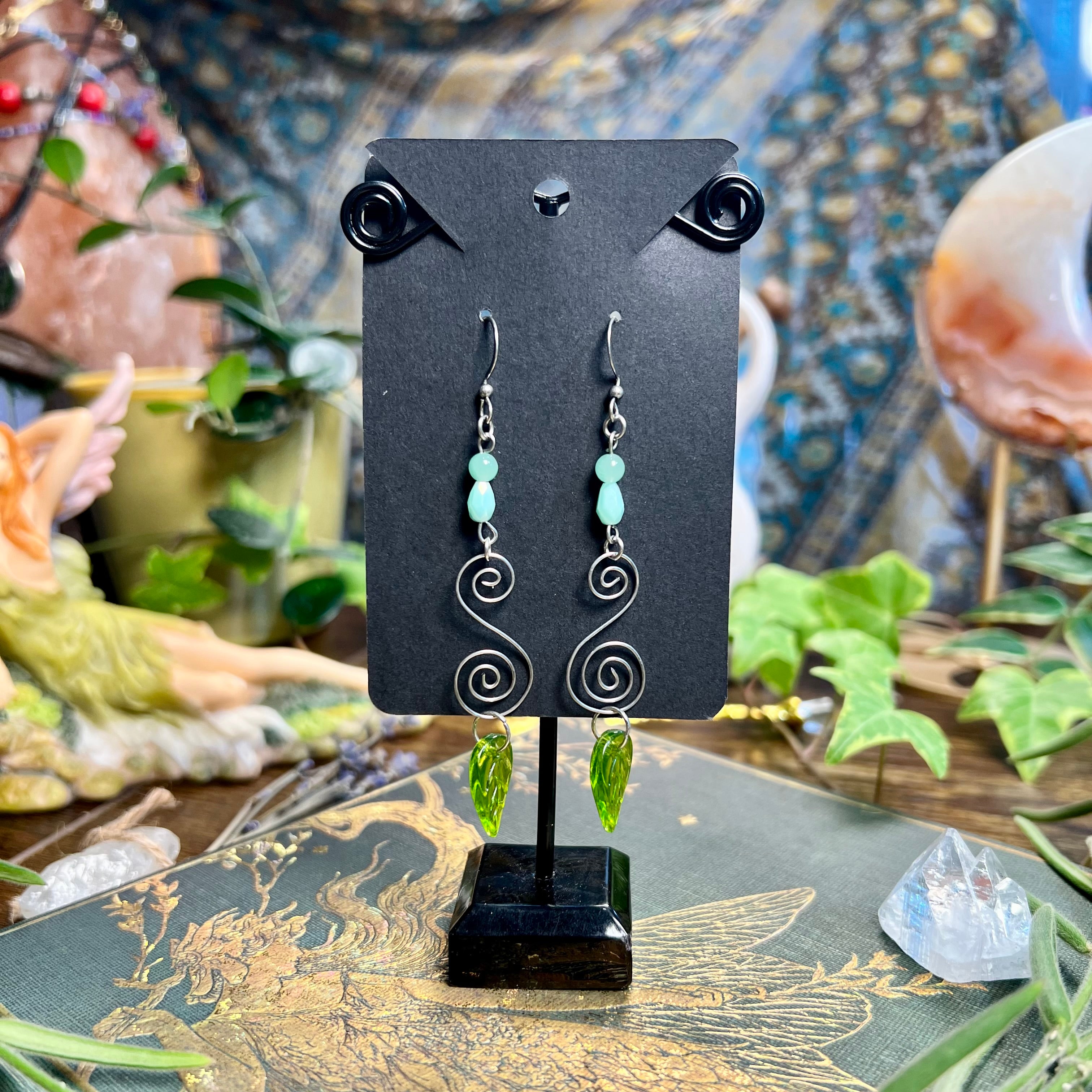 Spirals & Leaves Earrings