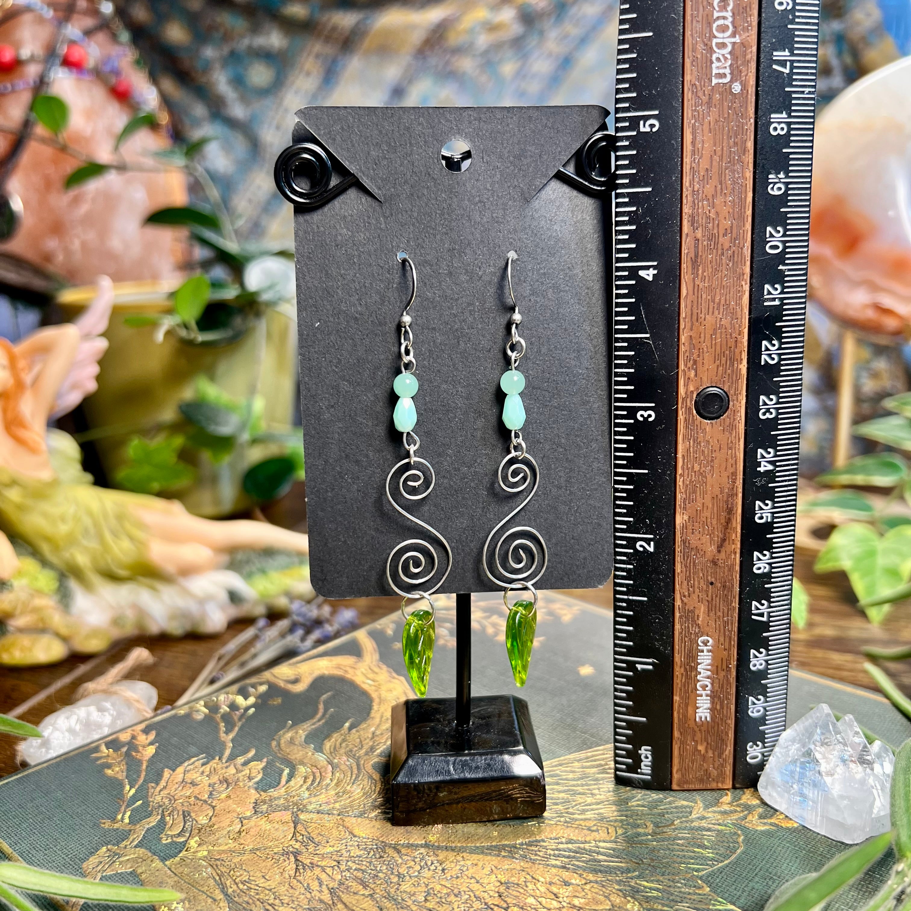 Spirals & Leaves Earrings
