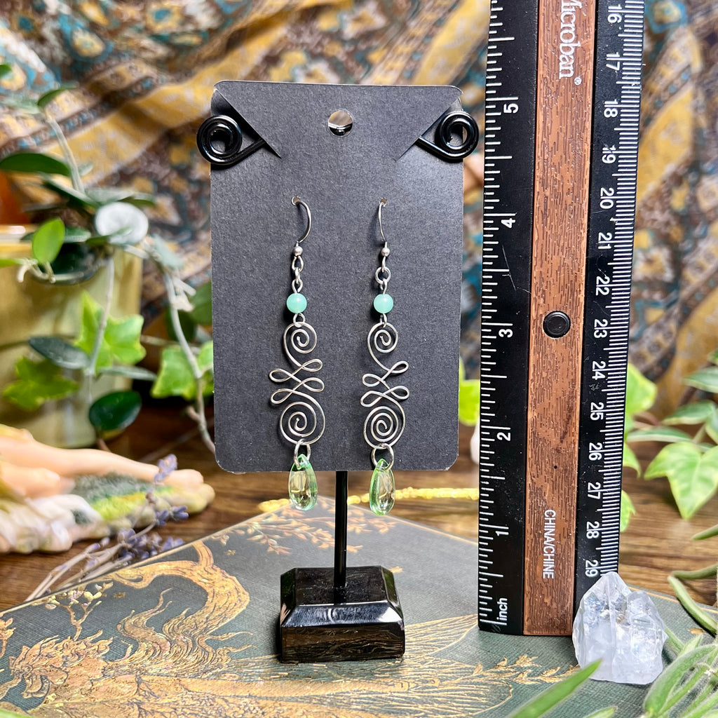 Unalome Spring Drop Earrings
