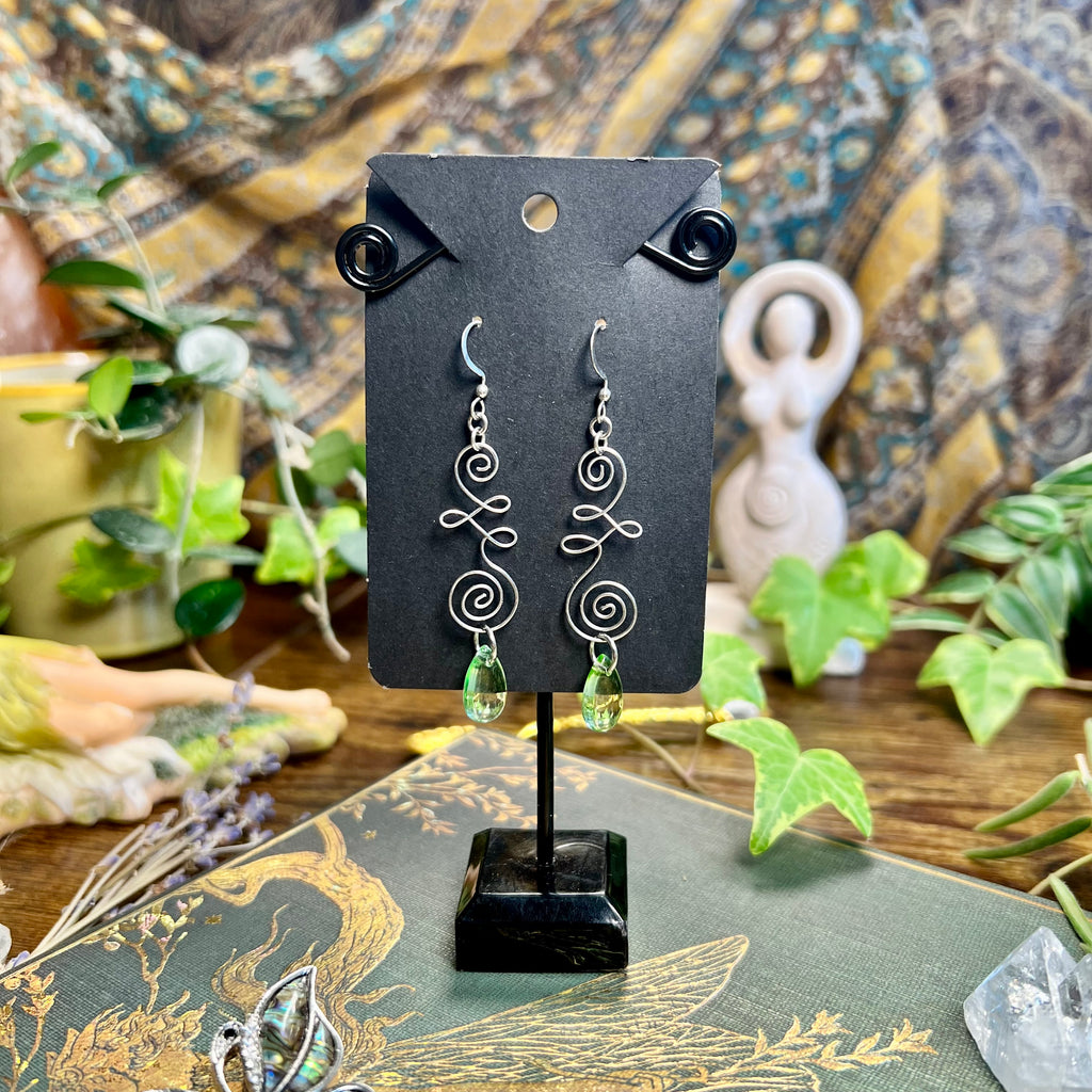 Shifted Unalome Earrings