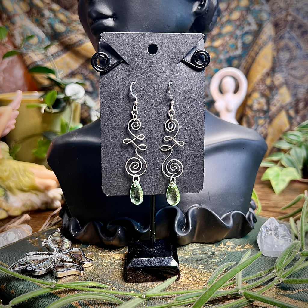 Shifted Unalome Earrings