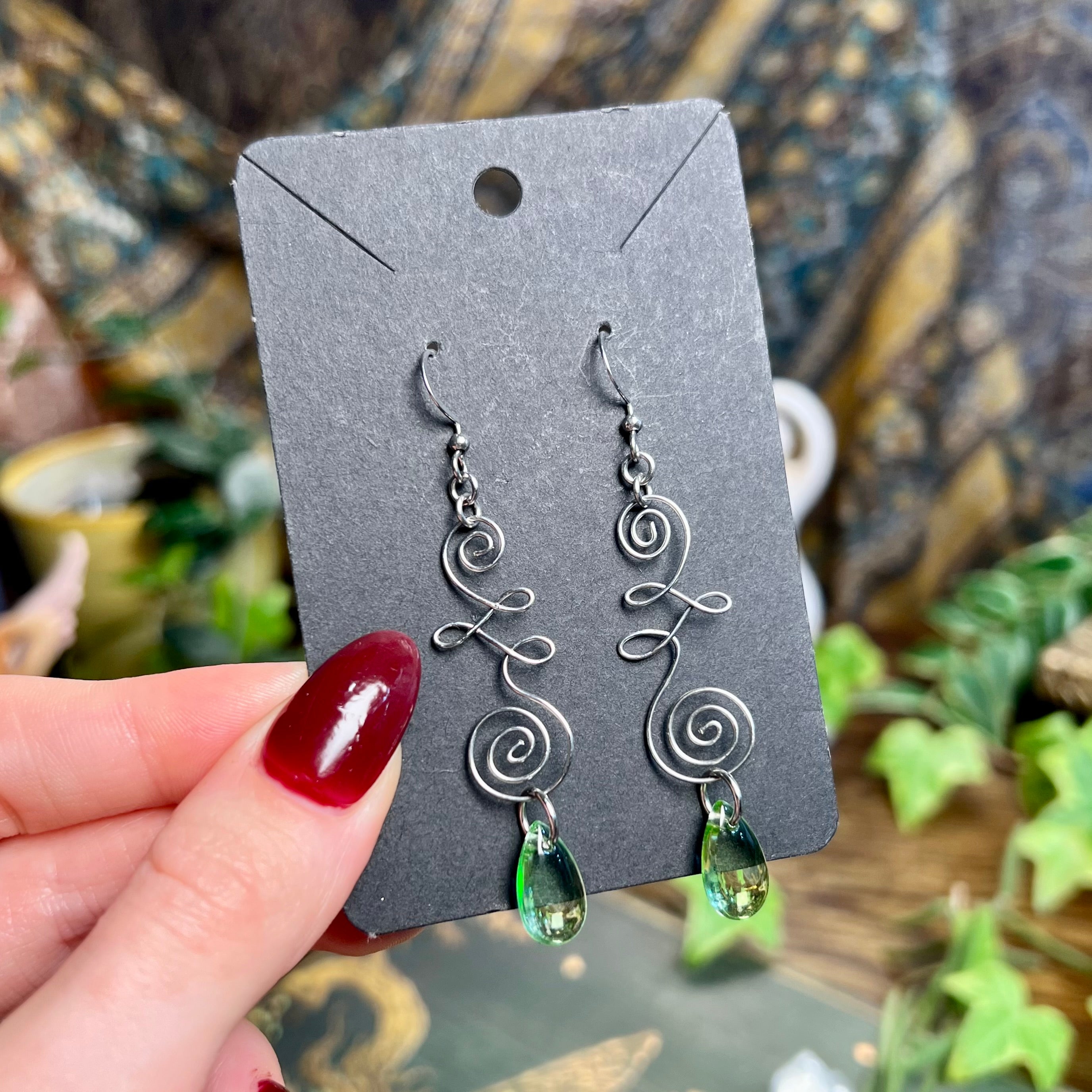 Shifted Unalome Earrings