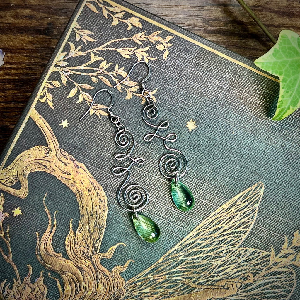 Shifted Unalome Earrings