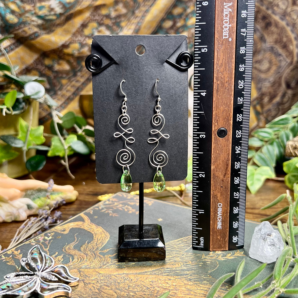Shifted Unalome Earrings
