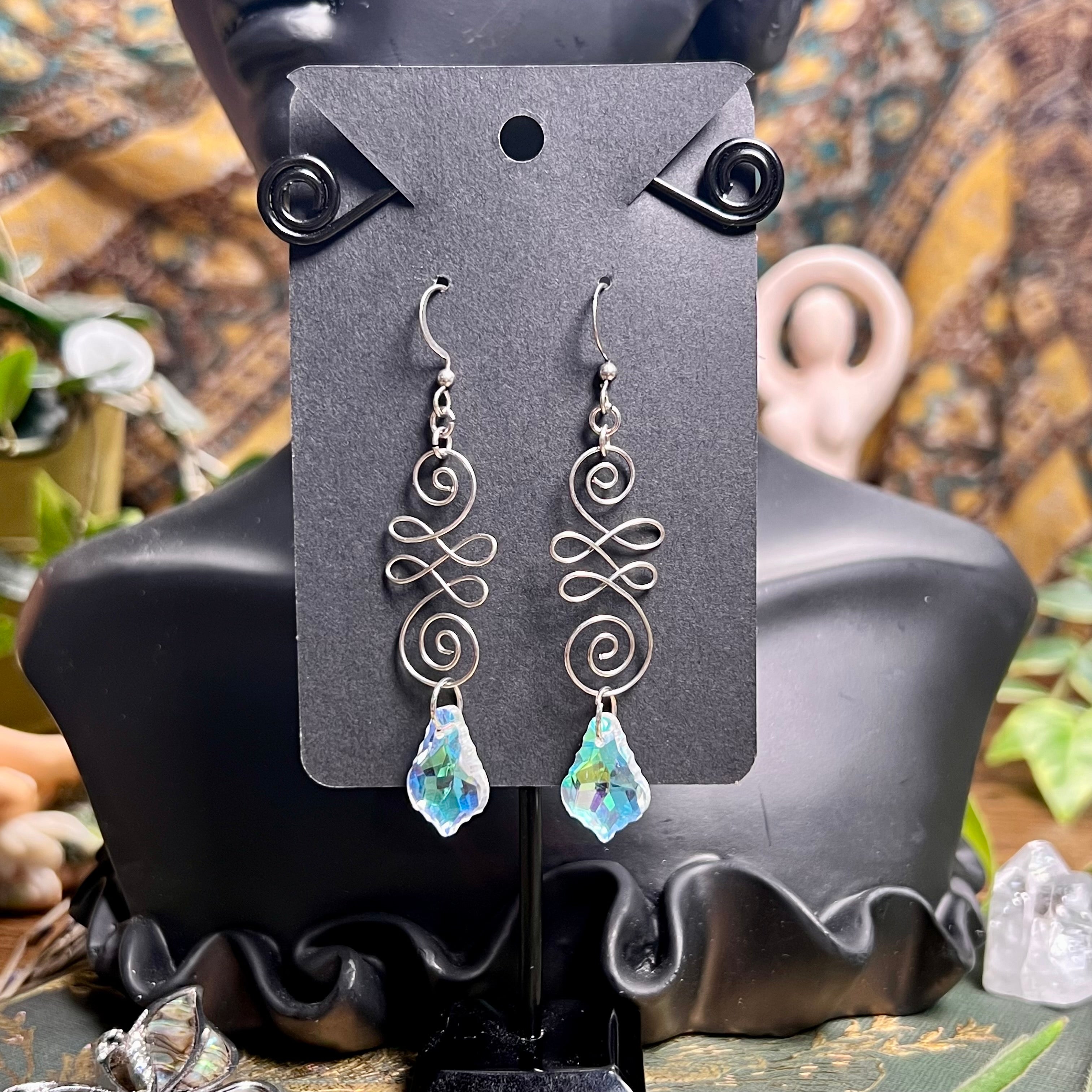 Unalome Suncatcher Earrings