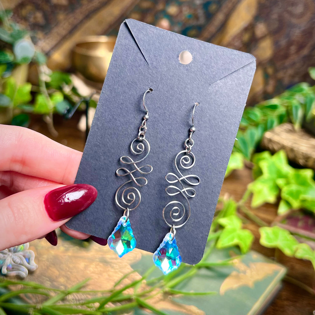 Unalome Suncatcher Earrings
