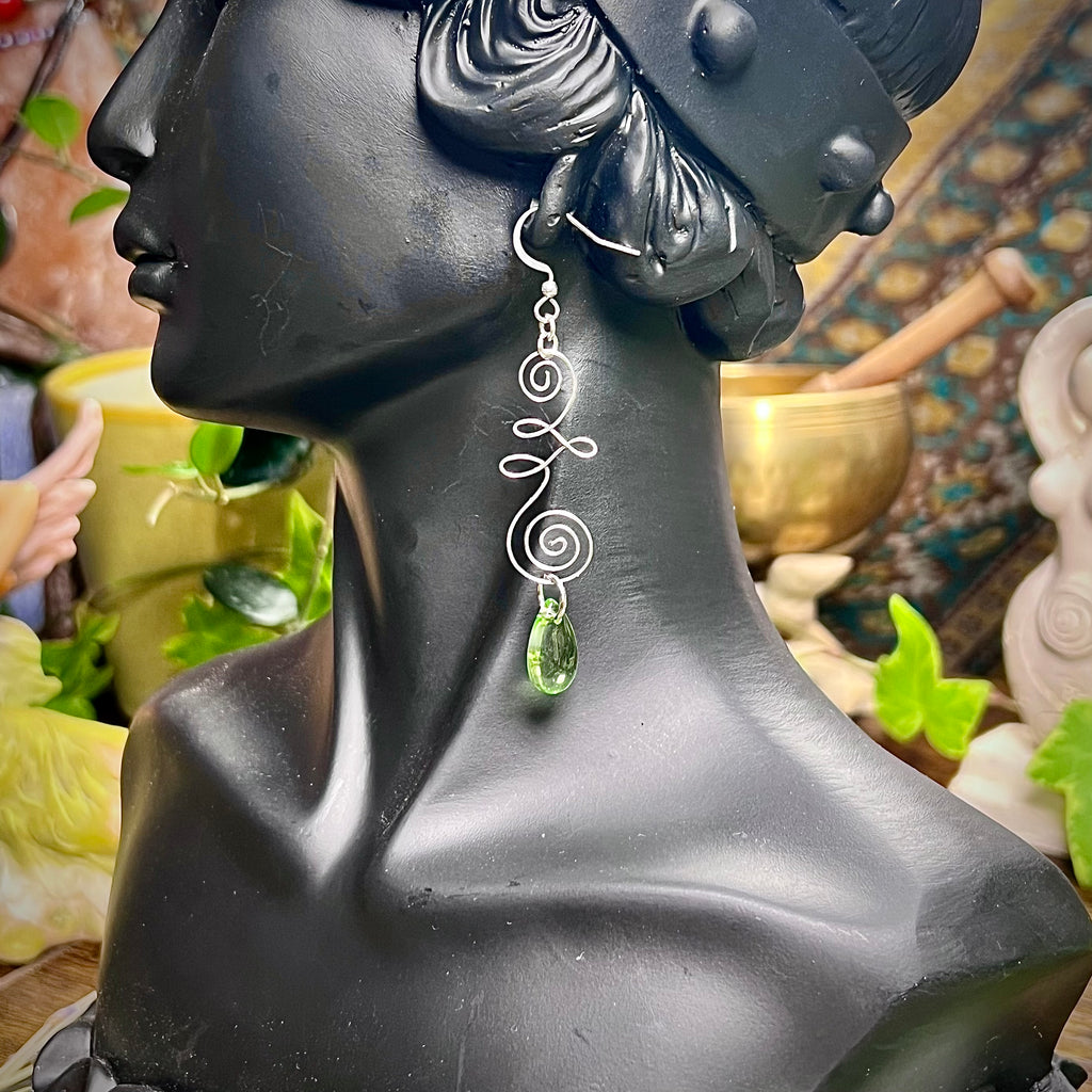 Shifted Unalome Earrings