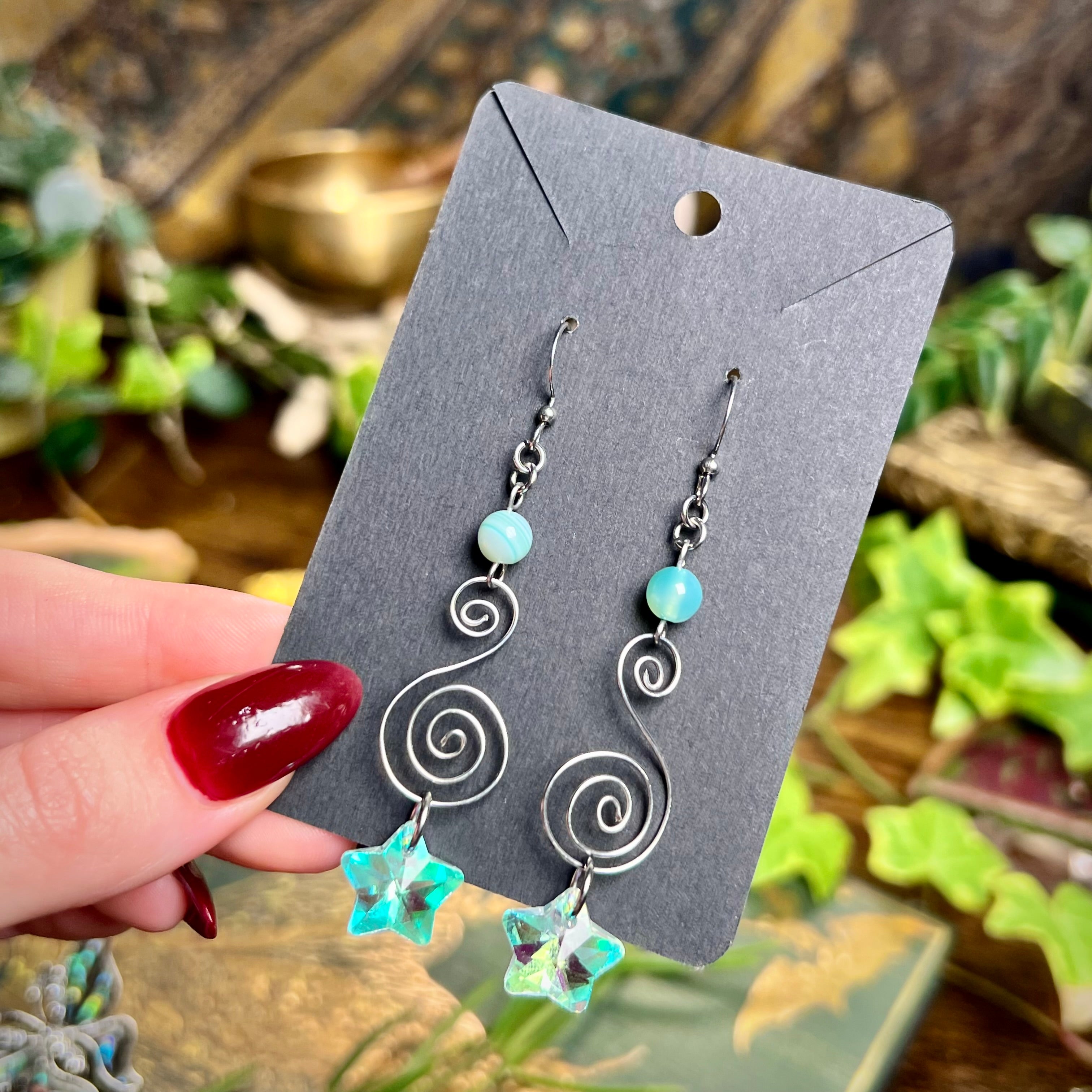 Spiral Suncatcher Earrings