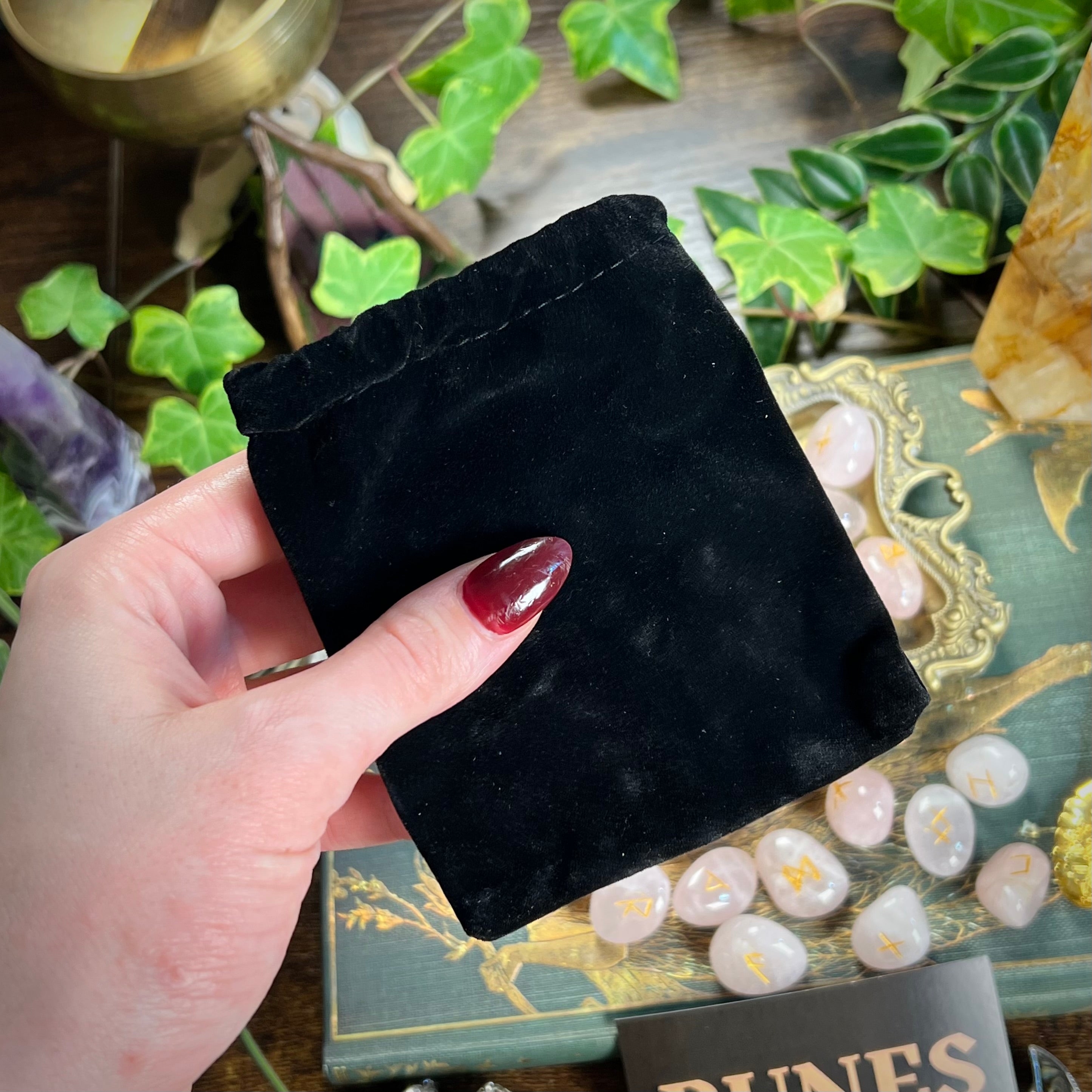 Runes - Rose Quartz Crystal Tumbles