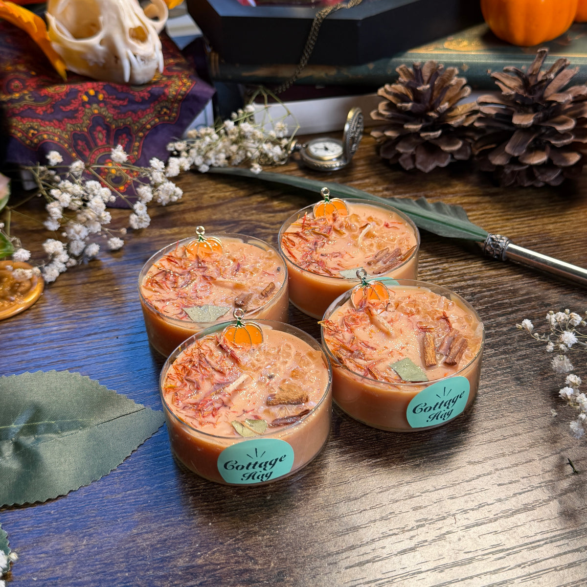 Harvest Pumpkin - Large Tea Light