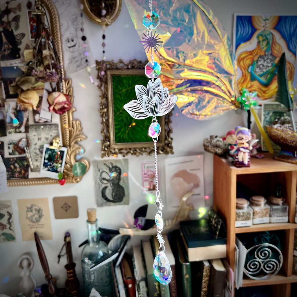 Lotus Flower Sun Catcher