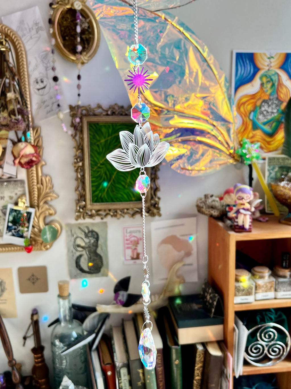 Lotus Flower Sun Catcher
