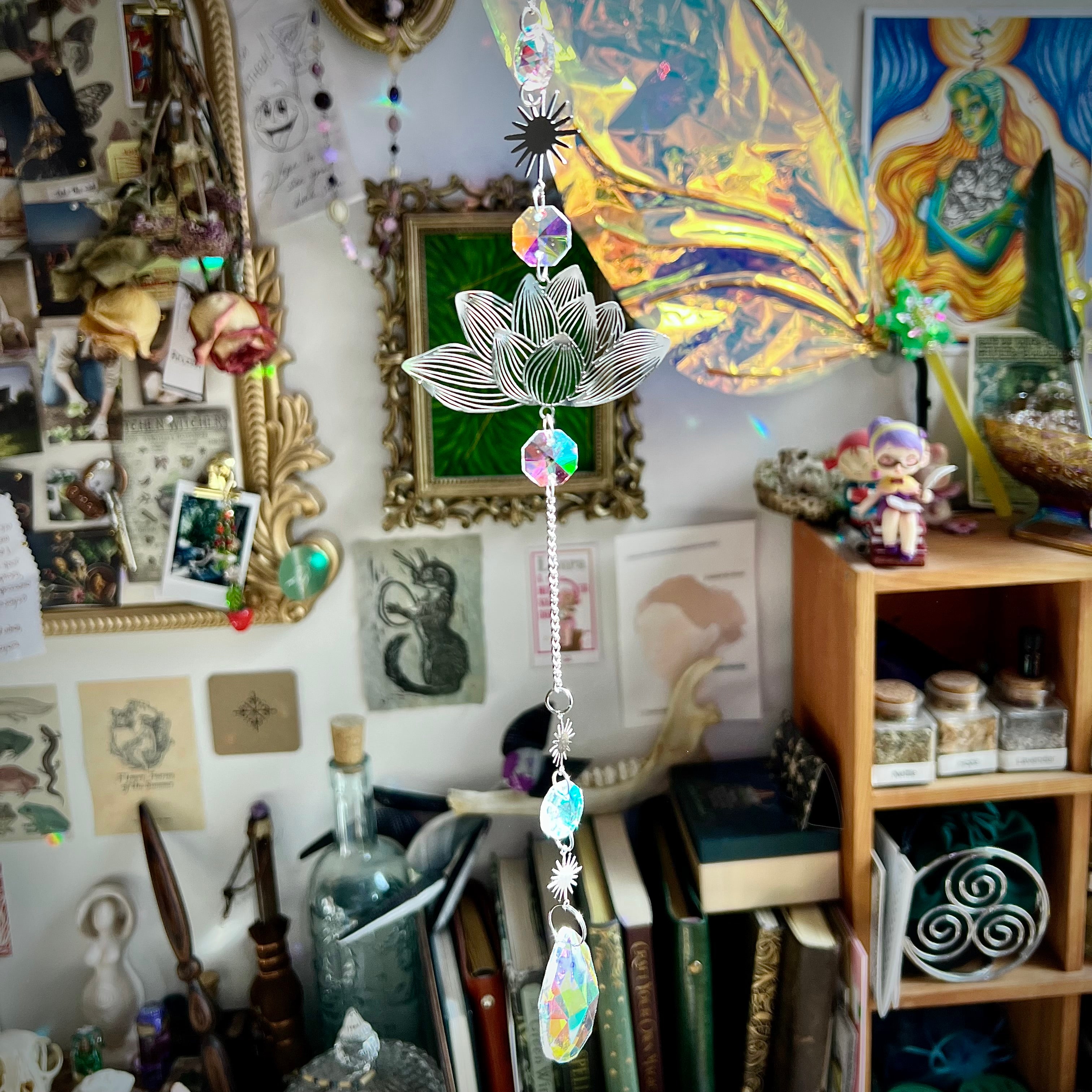 Lotus Flower Sun Catcher