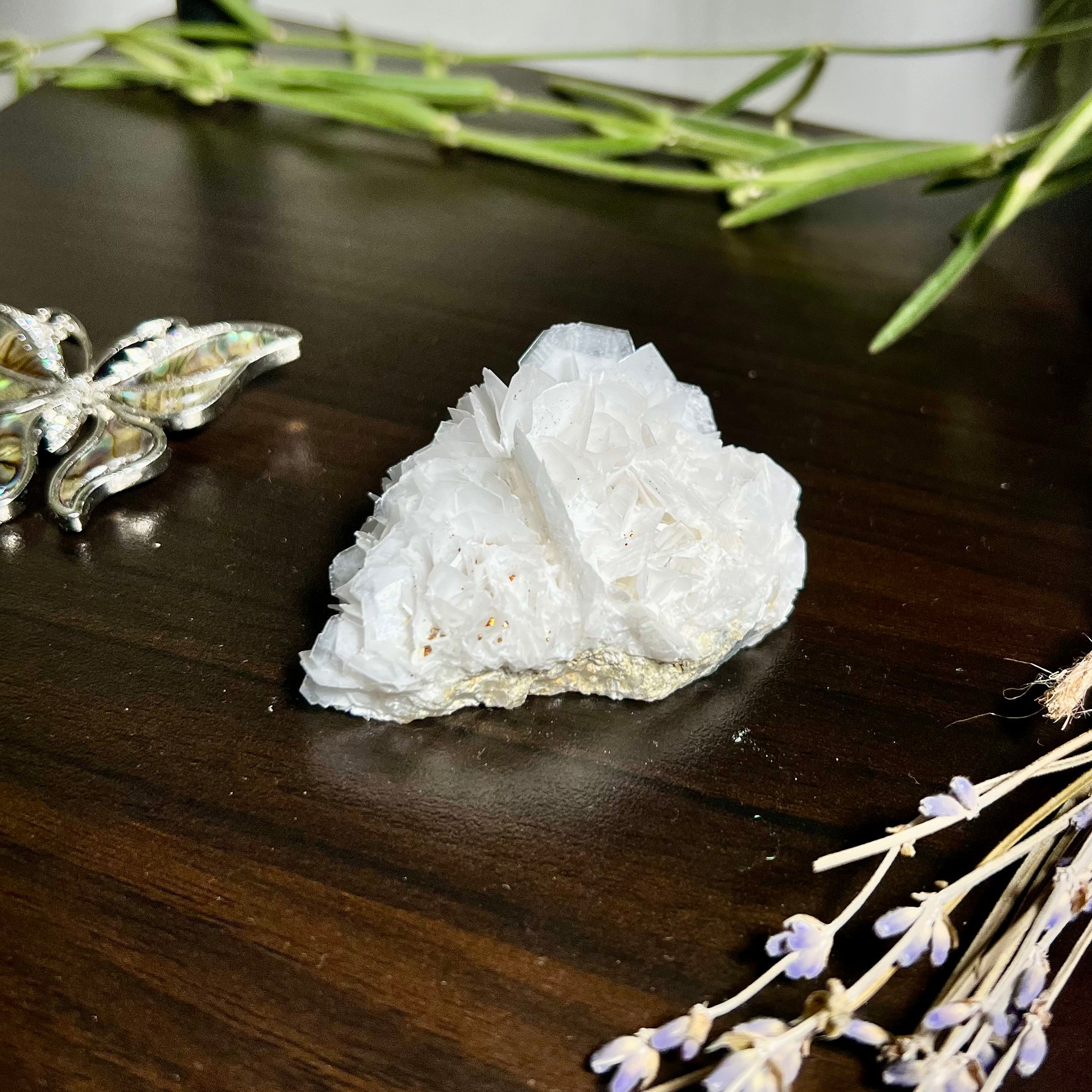 Rose Calcite Clusters - UV Reactive