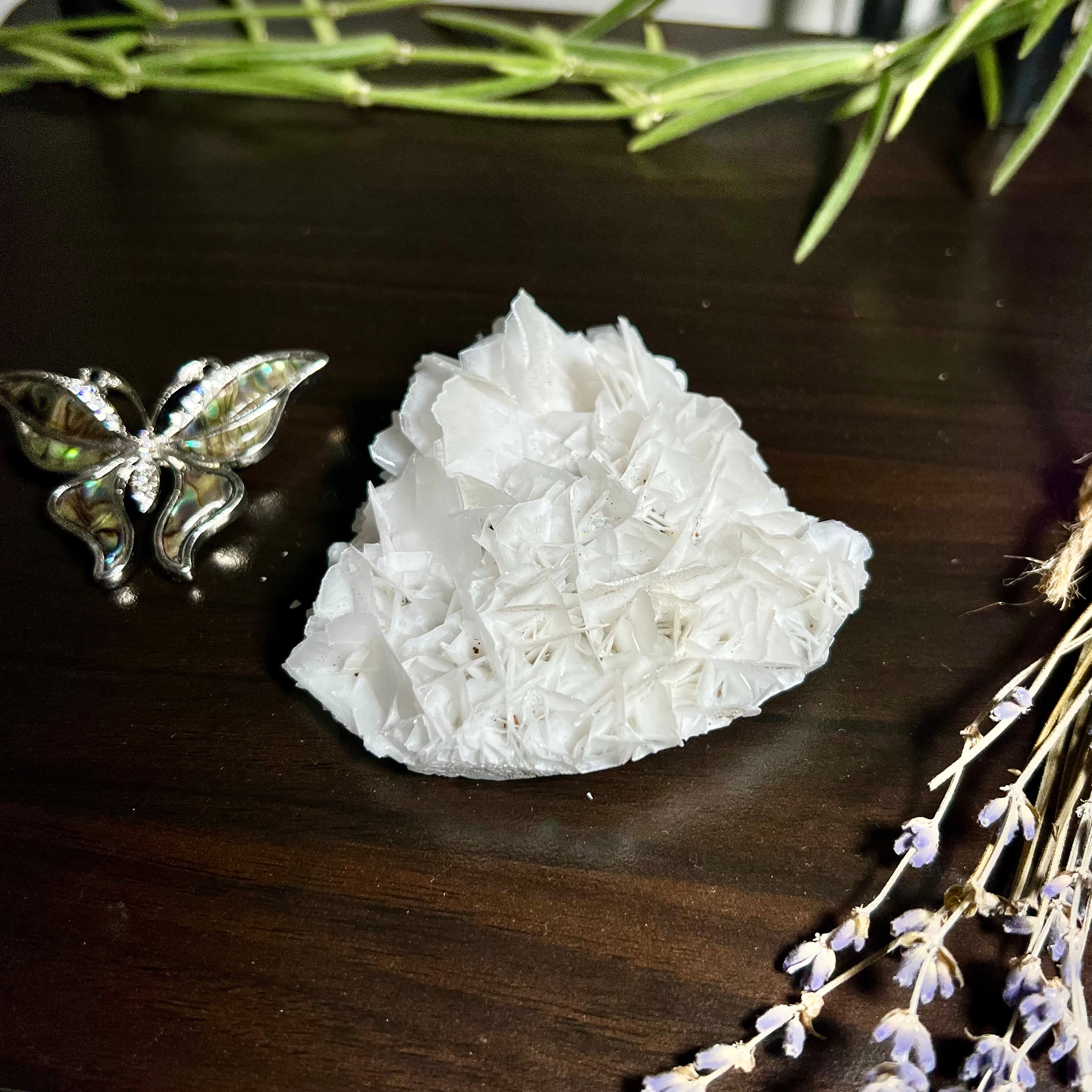 Rose Calcite Clusters - UV Reactive