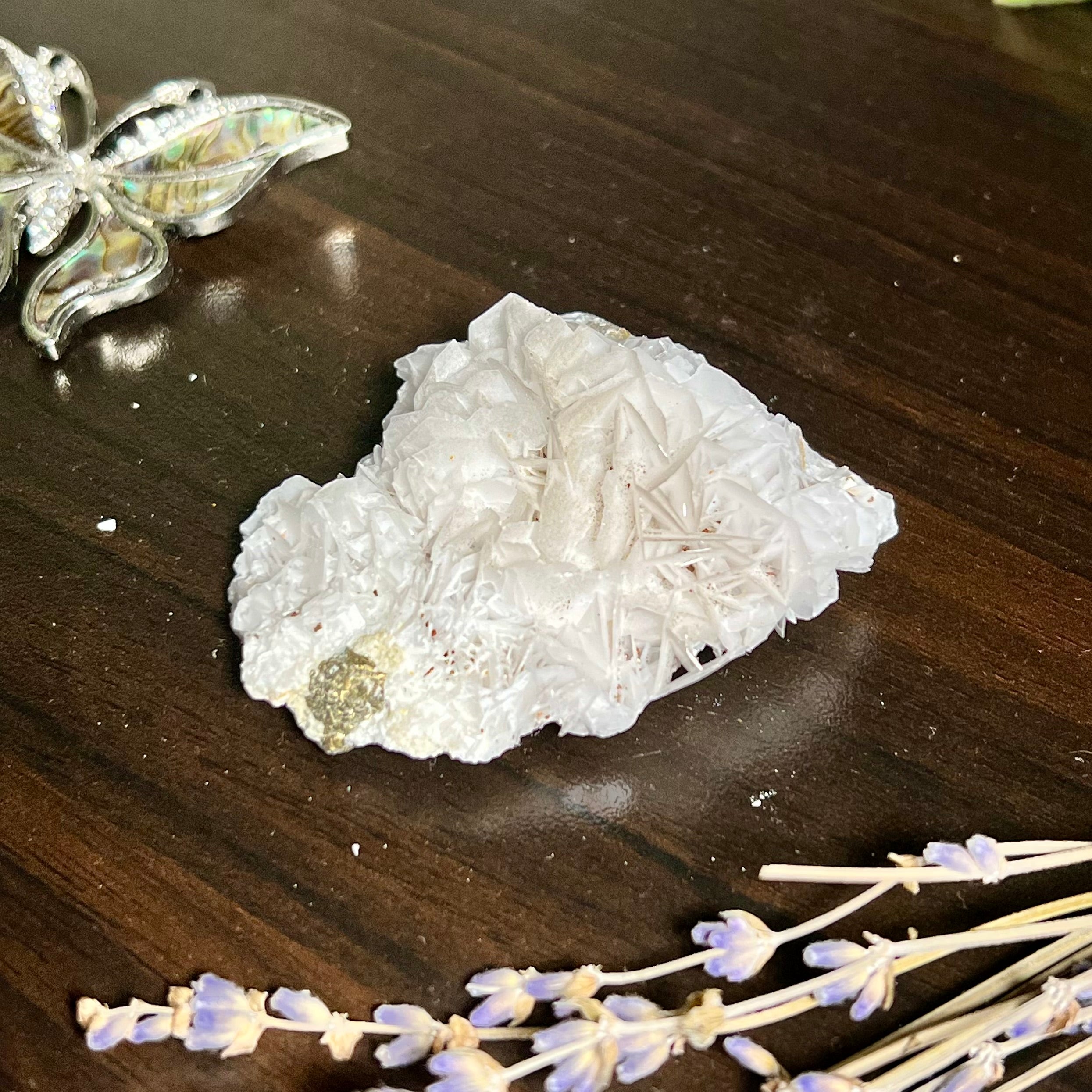 Rose Calcite Clusters - UV Reactive