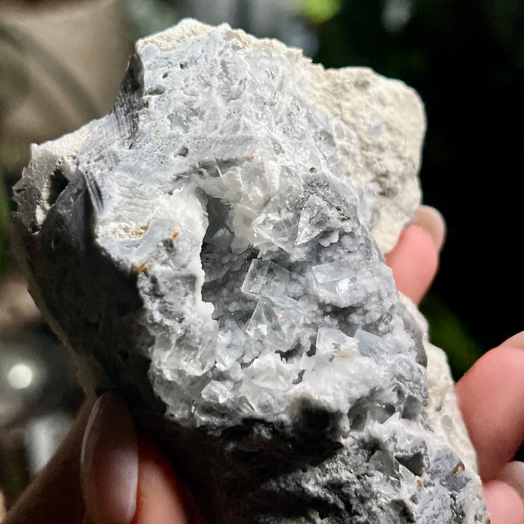 Rose Calcite Clusters - UV Reactive
