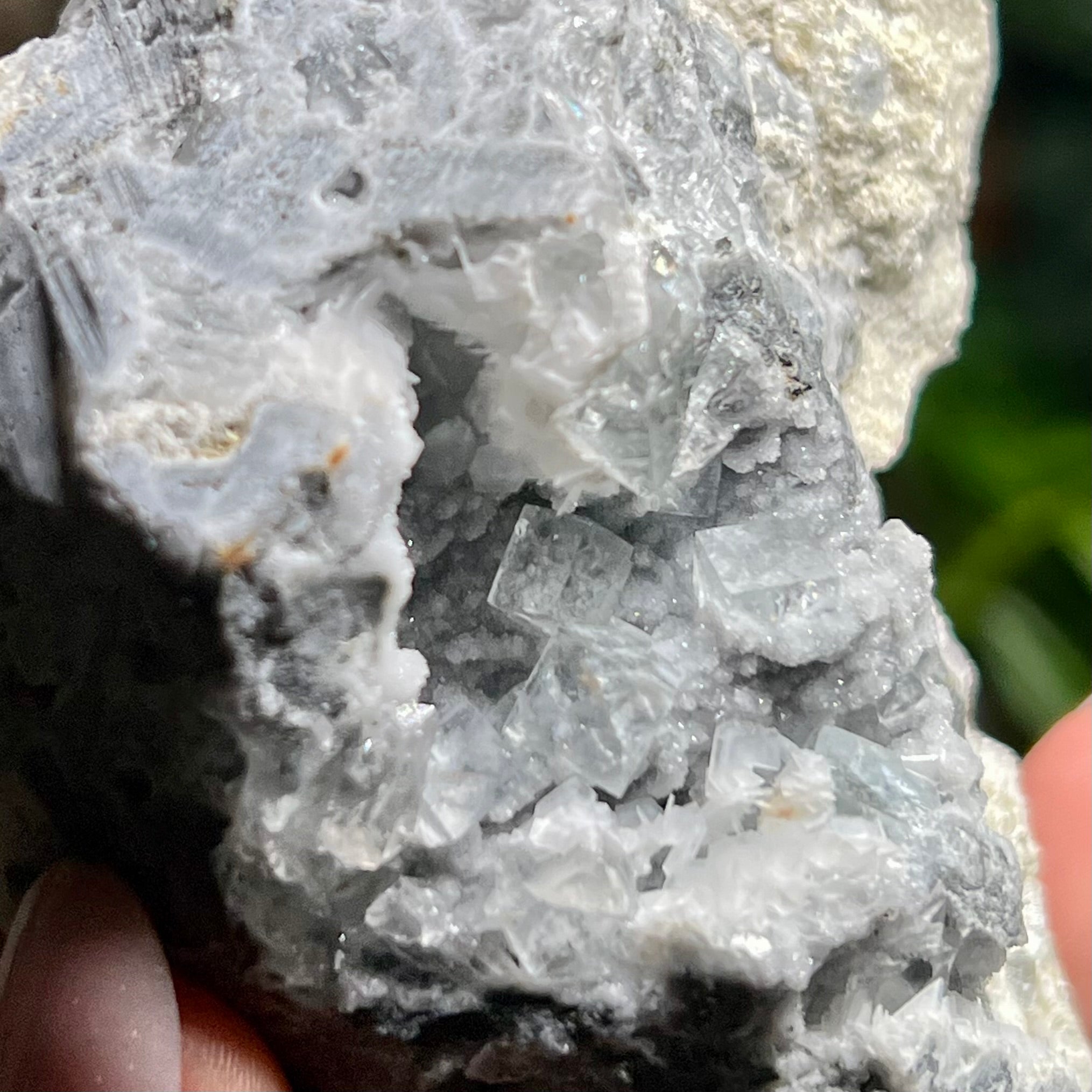 Rose Calcite Clusters - UV Reactive