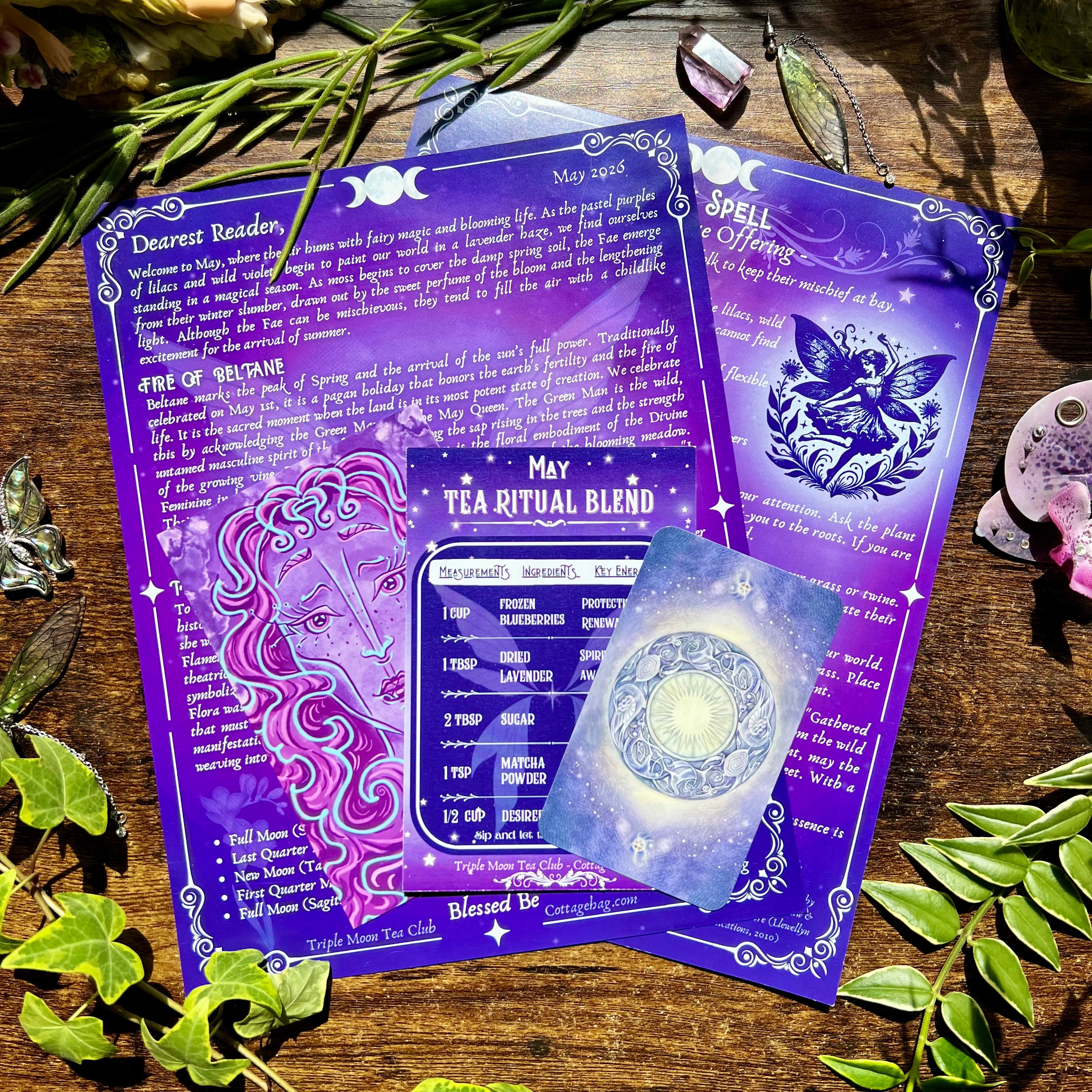 Triple Moon Tea Club Letters
