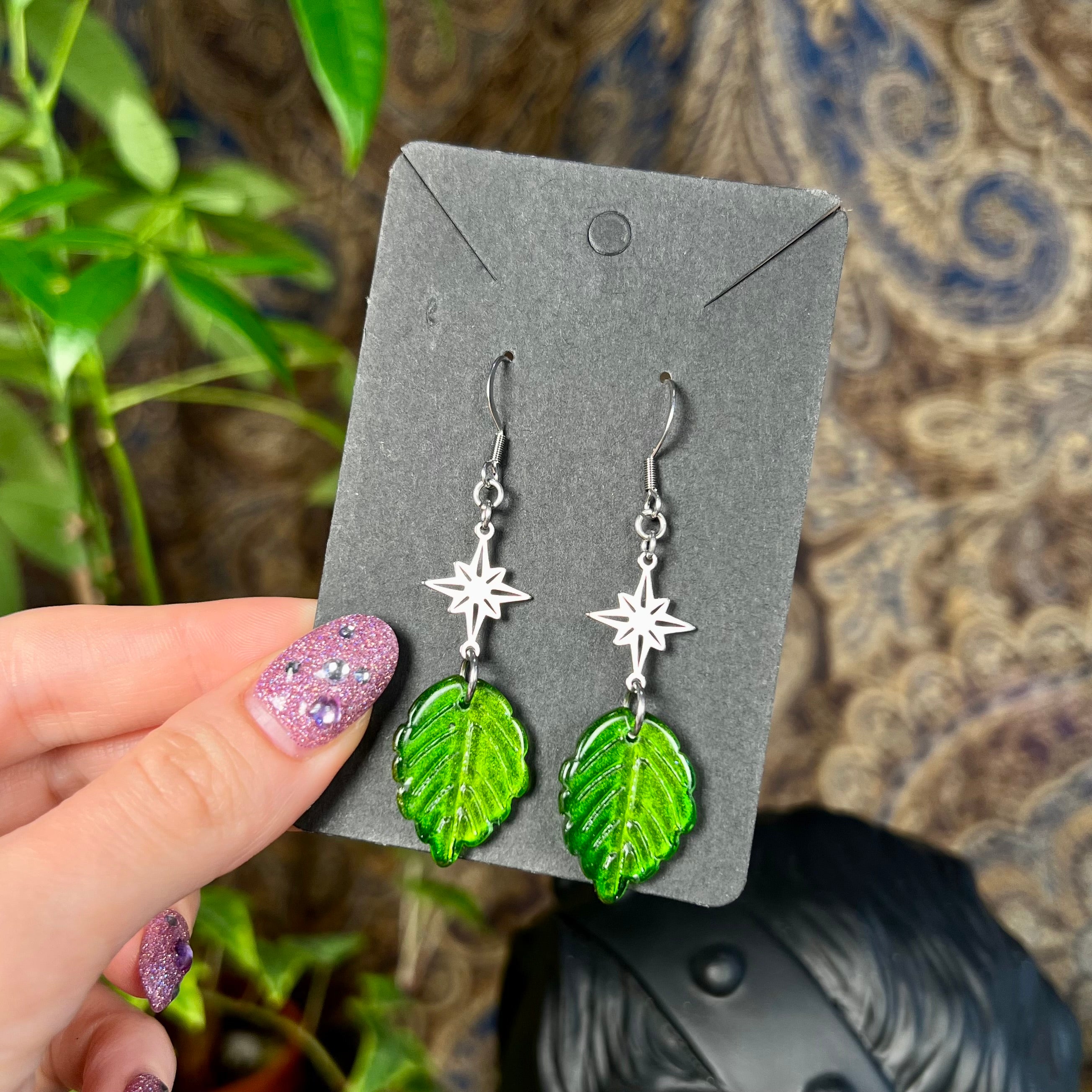 North Star Forest Earrings