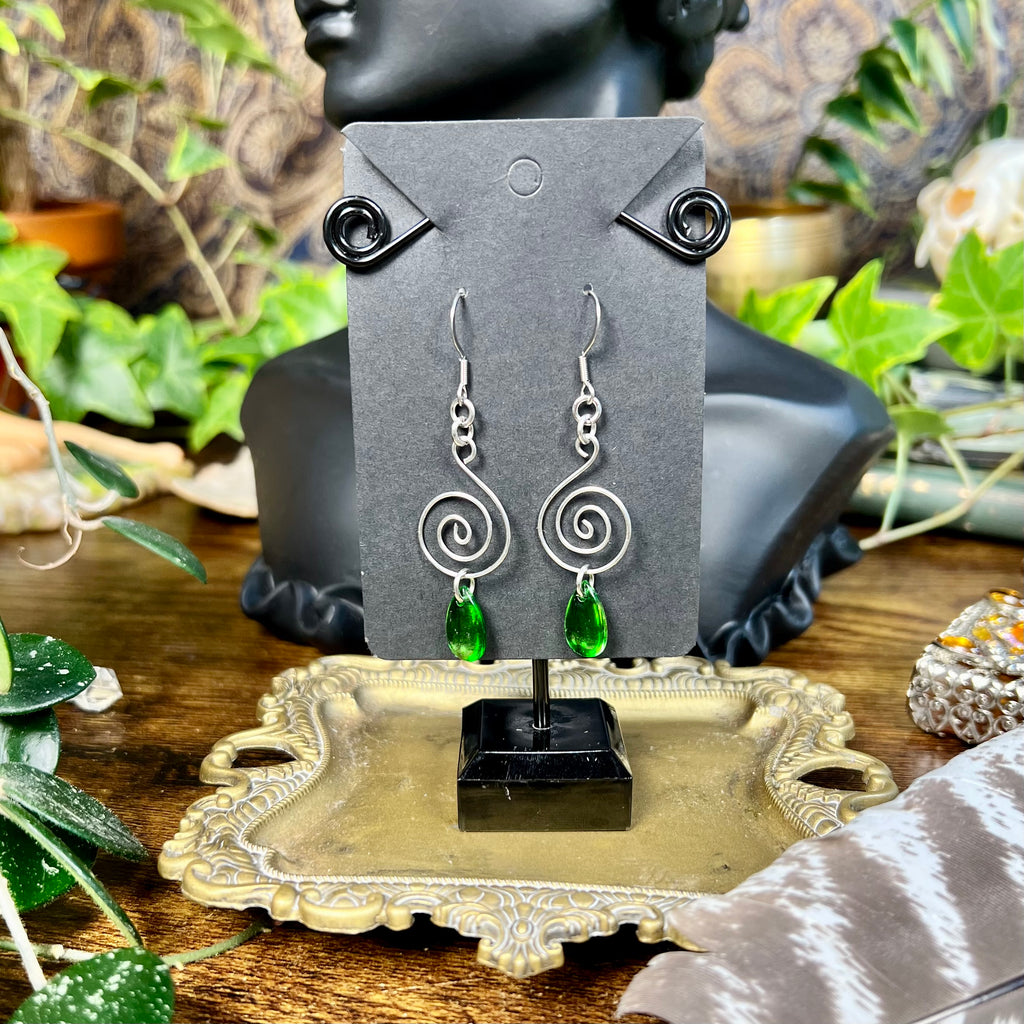 Dew Drop Spirals Earrings