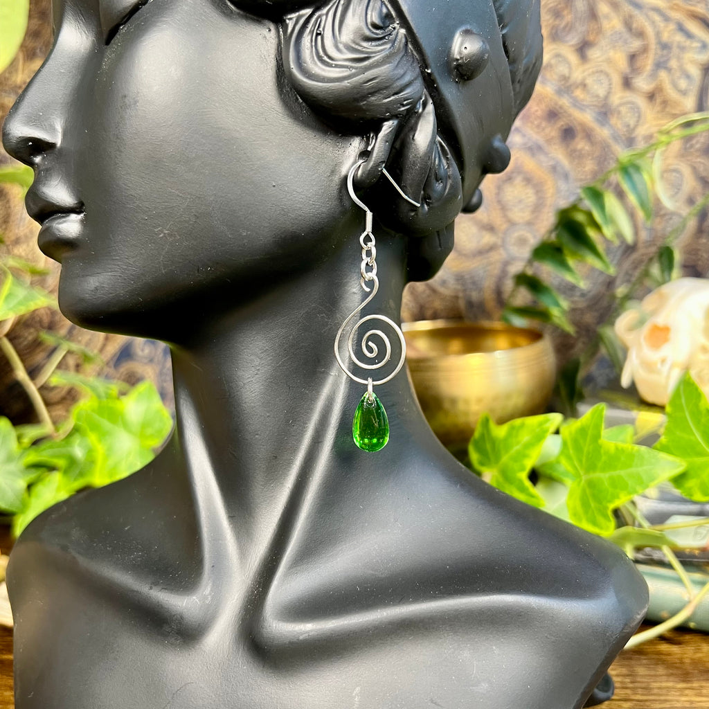 Dew Drop Spirals Earrings