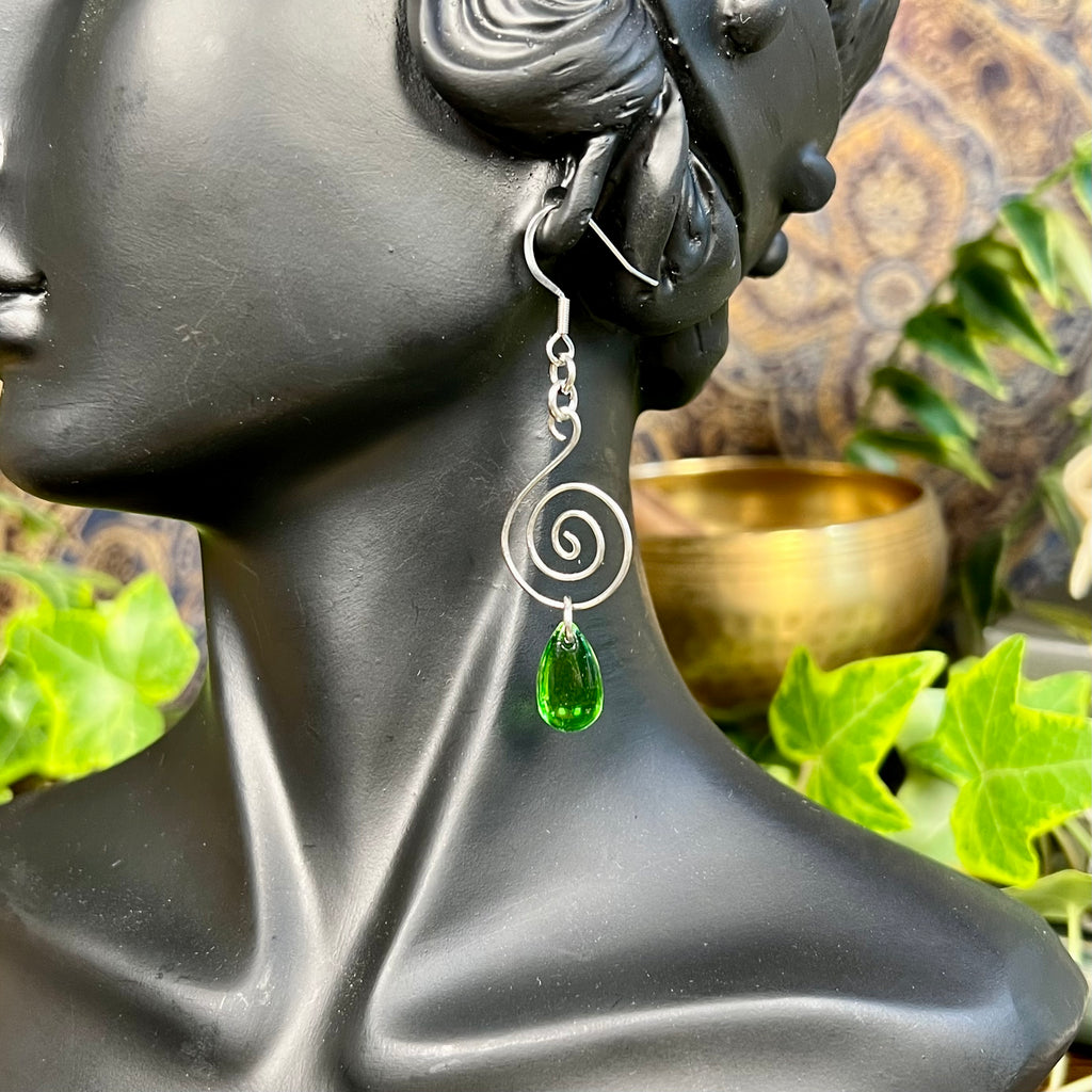 Dew Drop Spirals Earrings