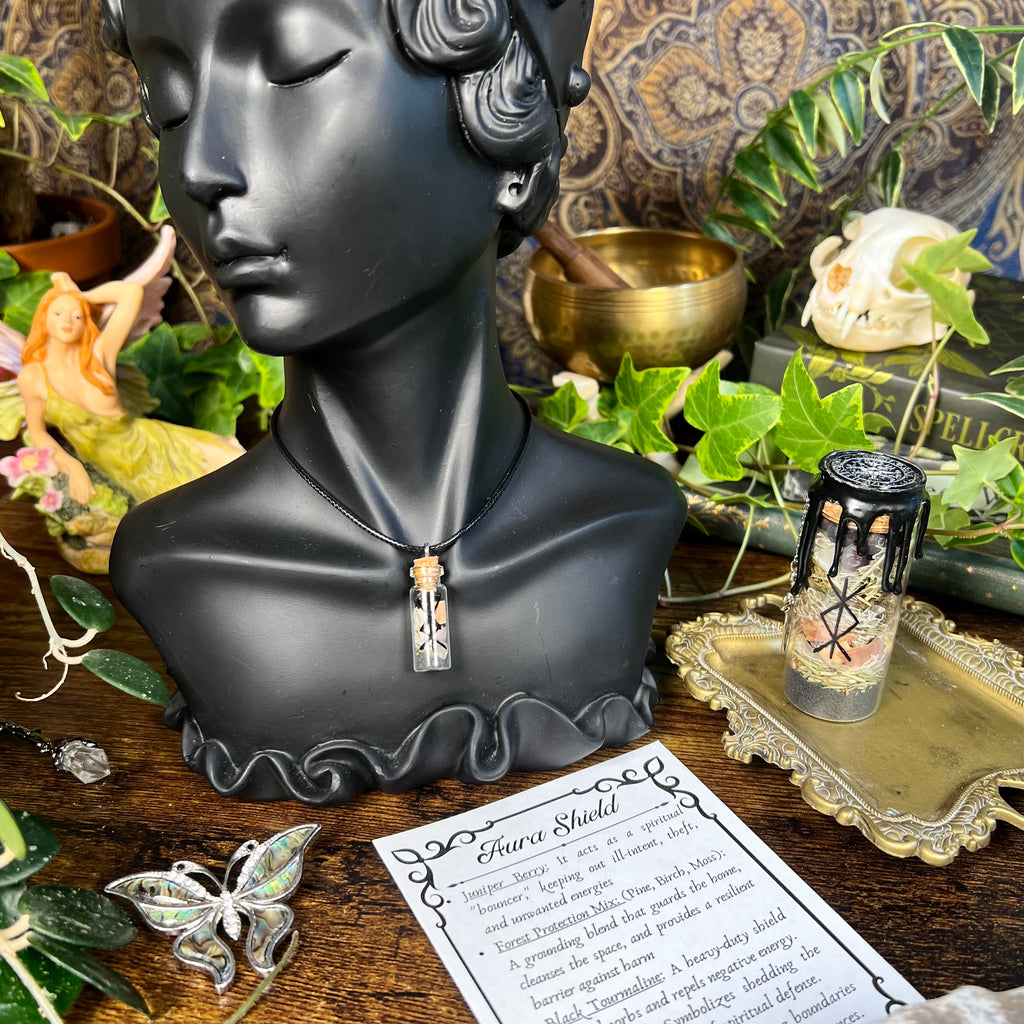 Protection - Aura Shield Spell Jar Necklace