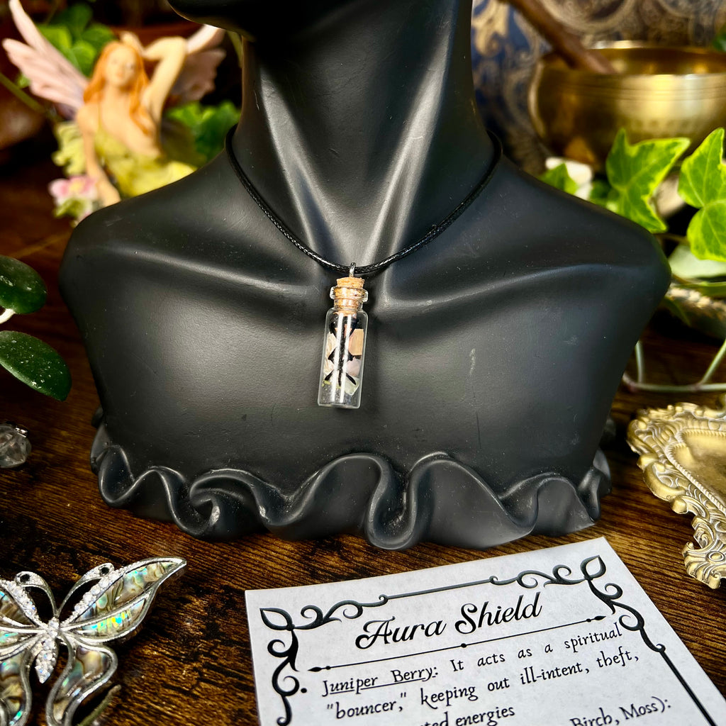 Protection - Aura Shield Spell Jar Necklace