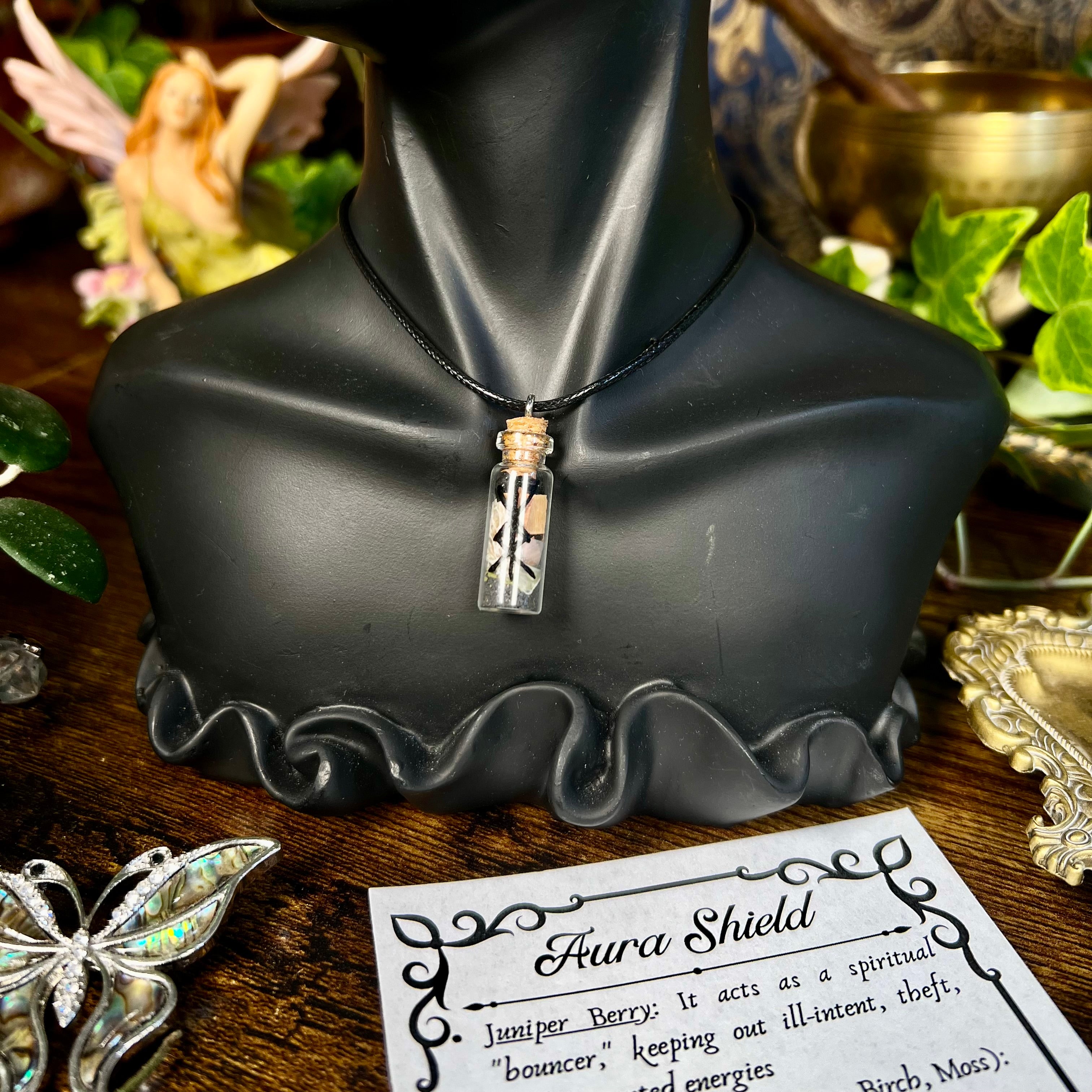 Protection - Aura Shield Spell Jar Necklace