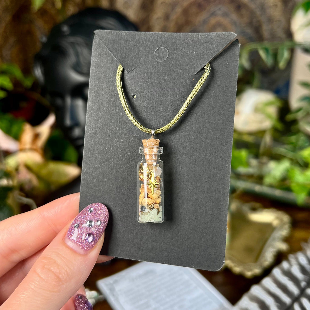Money - Wealthy Spell Jar Necklace