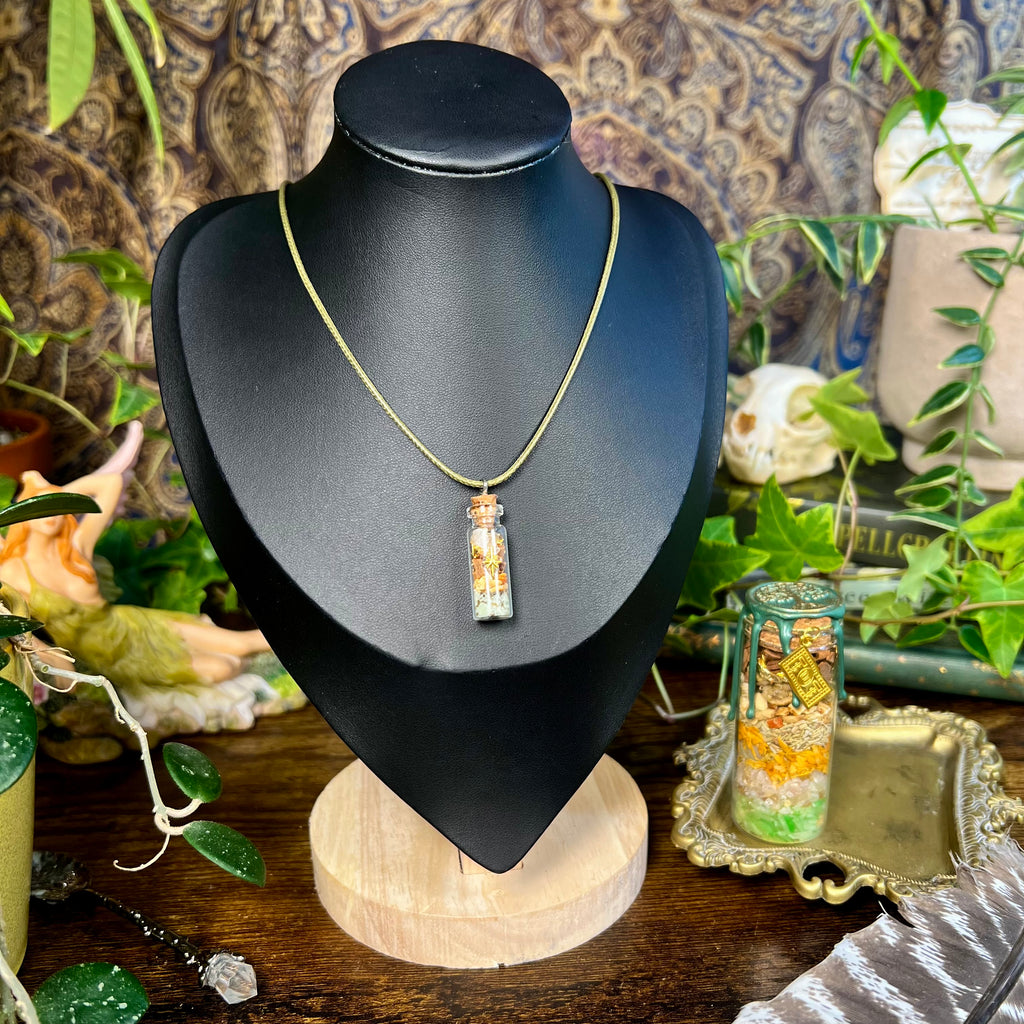 Money - Wealthy Spell Jar Necklace