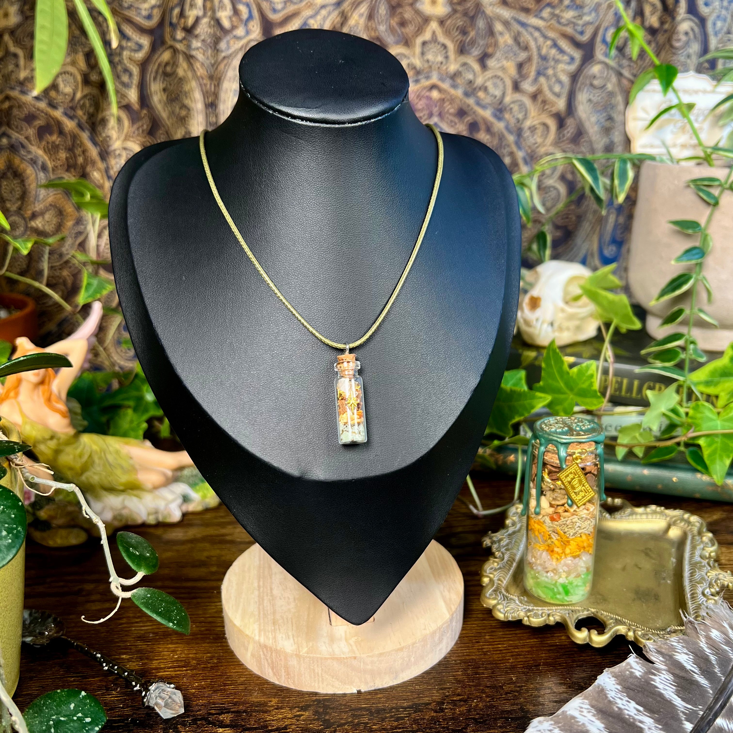 Money - Wealthy Spell Jar Necklace